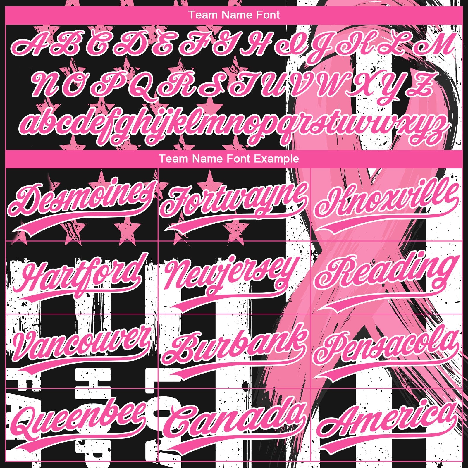 Custom Black Pink-White American Flag With Pink Ribbon Breast Cancer Awareness Month Women Health Care Support Two-Button Unisex Softball Jersey view 4