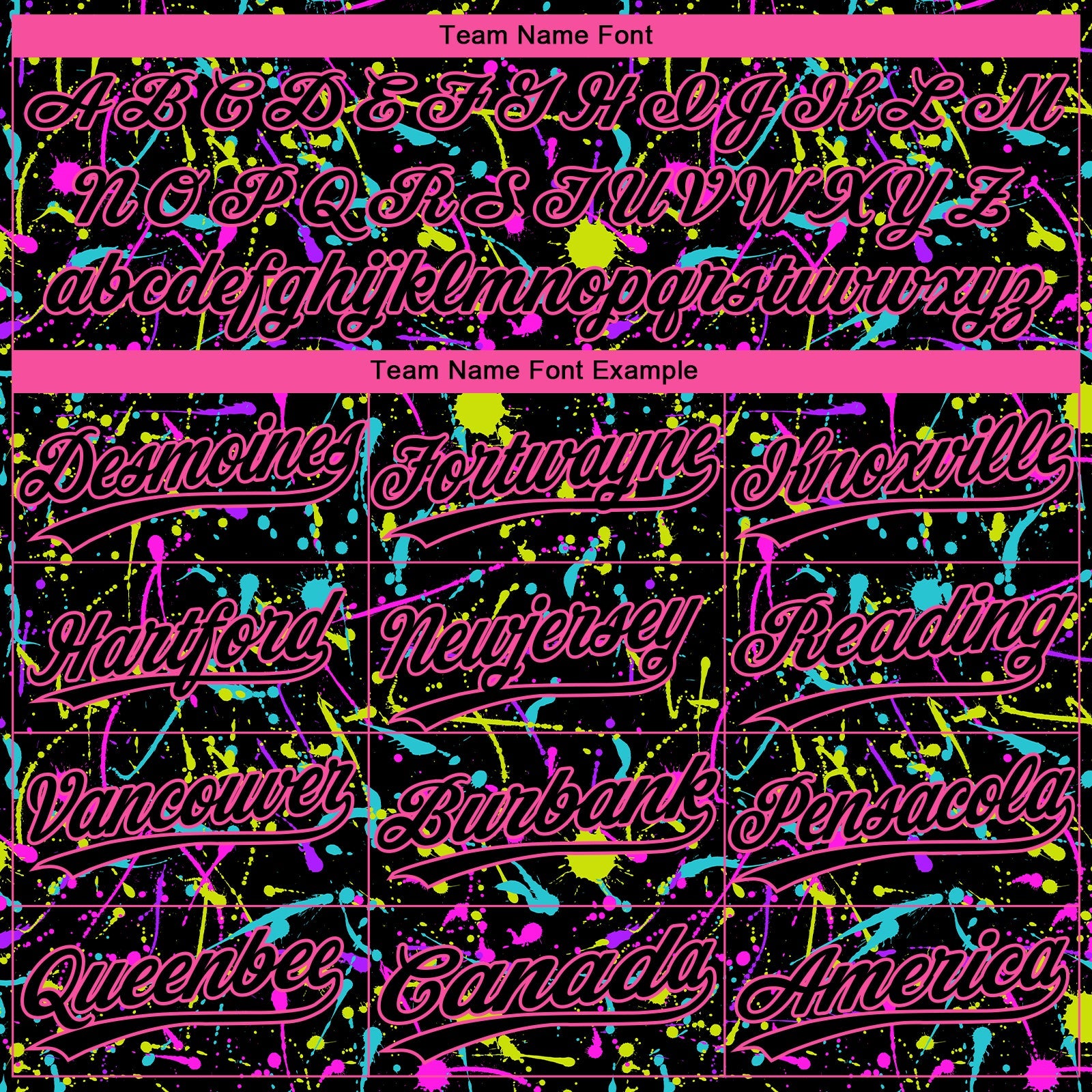 Custom Graffiti Pattern Black-Pink Vibrant Multi-Color Abstract Splatter Two-Button Unisex Softball Jersey view 4