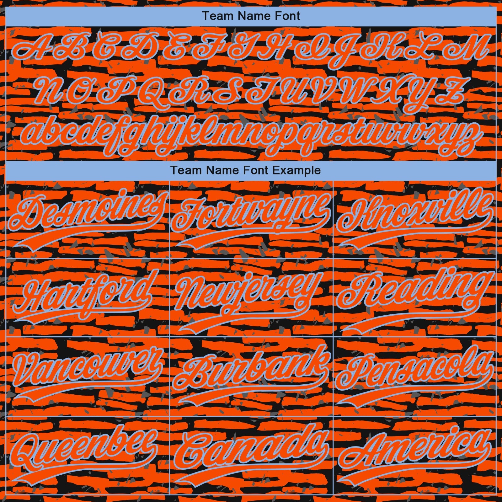 Custom Orange Black-Light Blue Raglan Sleeves Distressed Fragment Brush Stroke Two-Button Unisex Softball Jersey view 4