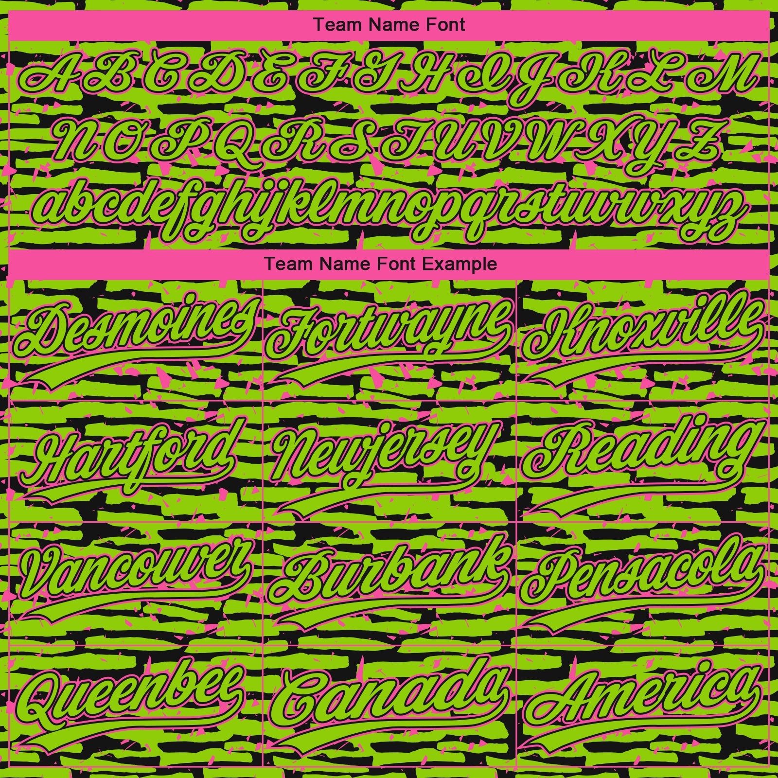 Custom Neon Green Black-Pink Raglan Sleeves Distressed Fragment Brush Stroke Two-Button Unisex Softball Jersey view 4