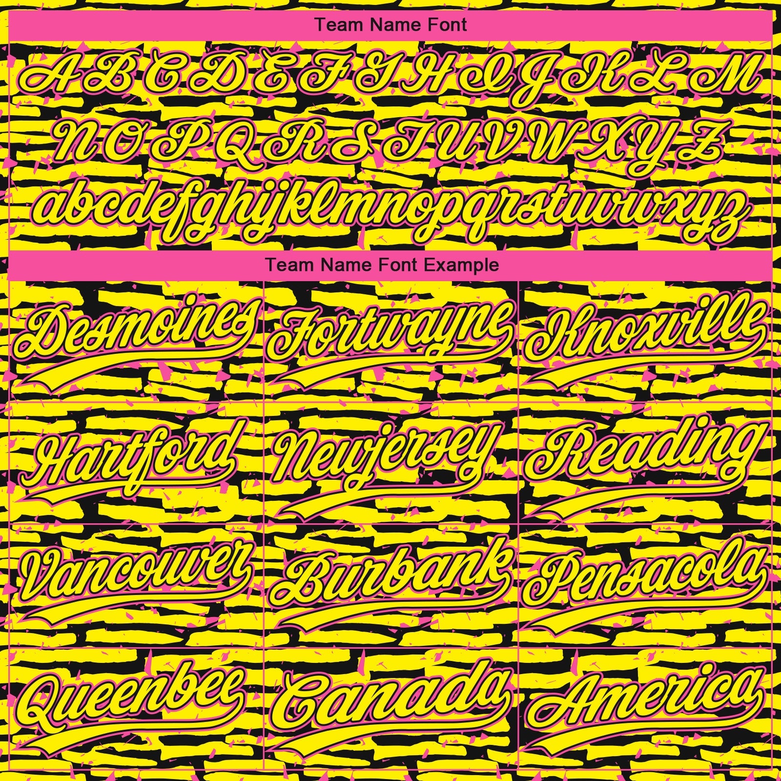 Custom Light Yellow Black-Pink Raglan Sleeves Distressed Fragment Brush Stroke Two-Button Unisex Softball Jersey view 4