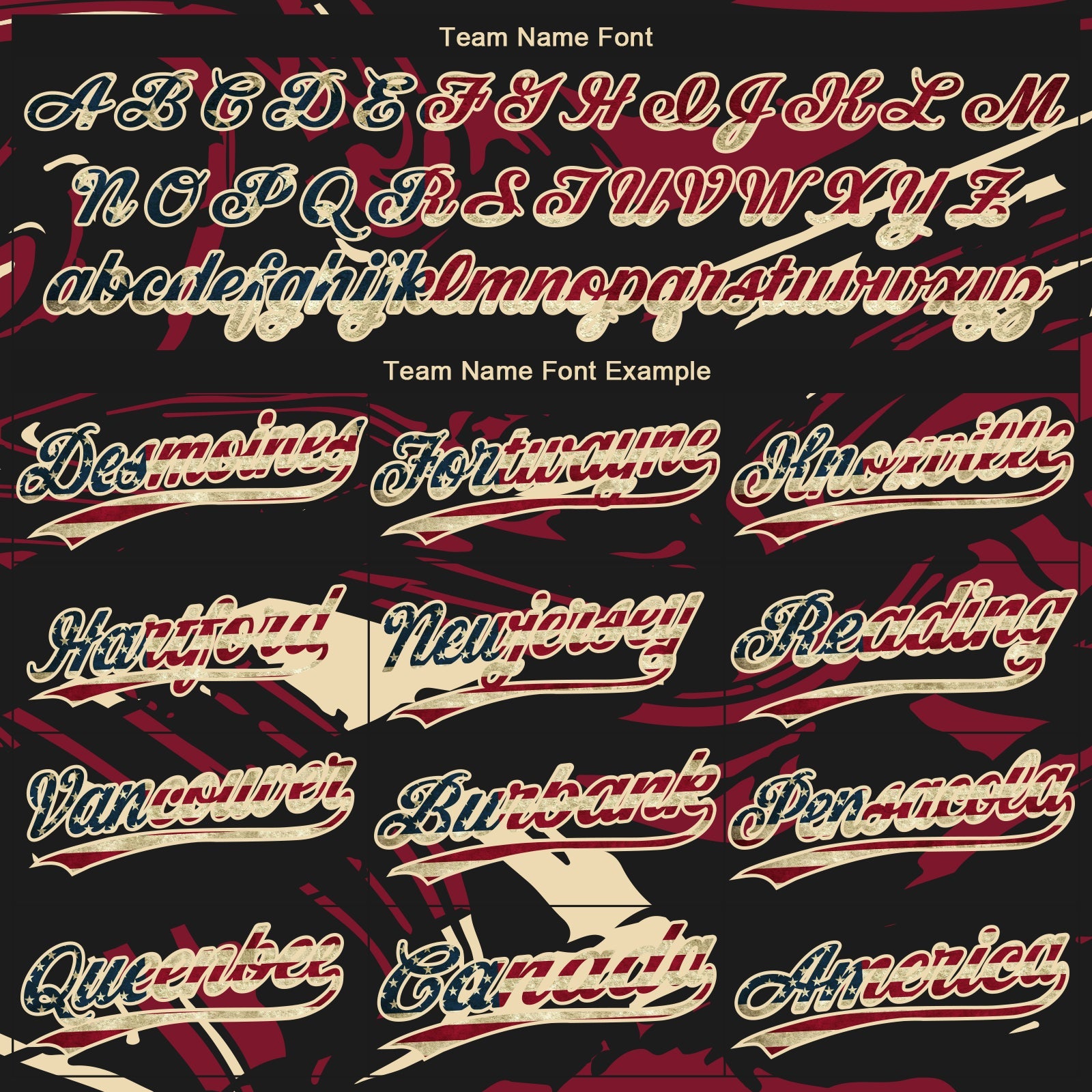 Custom Black Vintage USA Flag Crimson Cream-Cream Raglan Sleeves Abstract Fluid Marble Two-Button Unisex Softball Jersey view 4