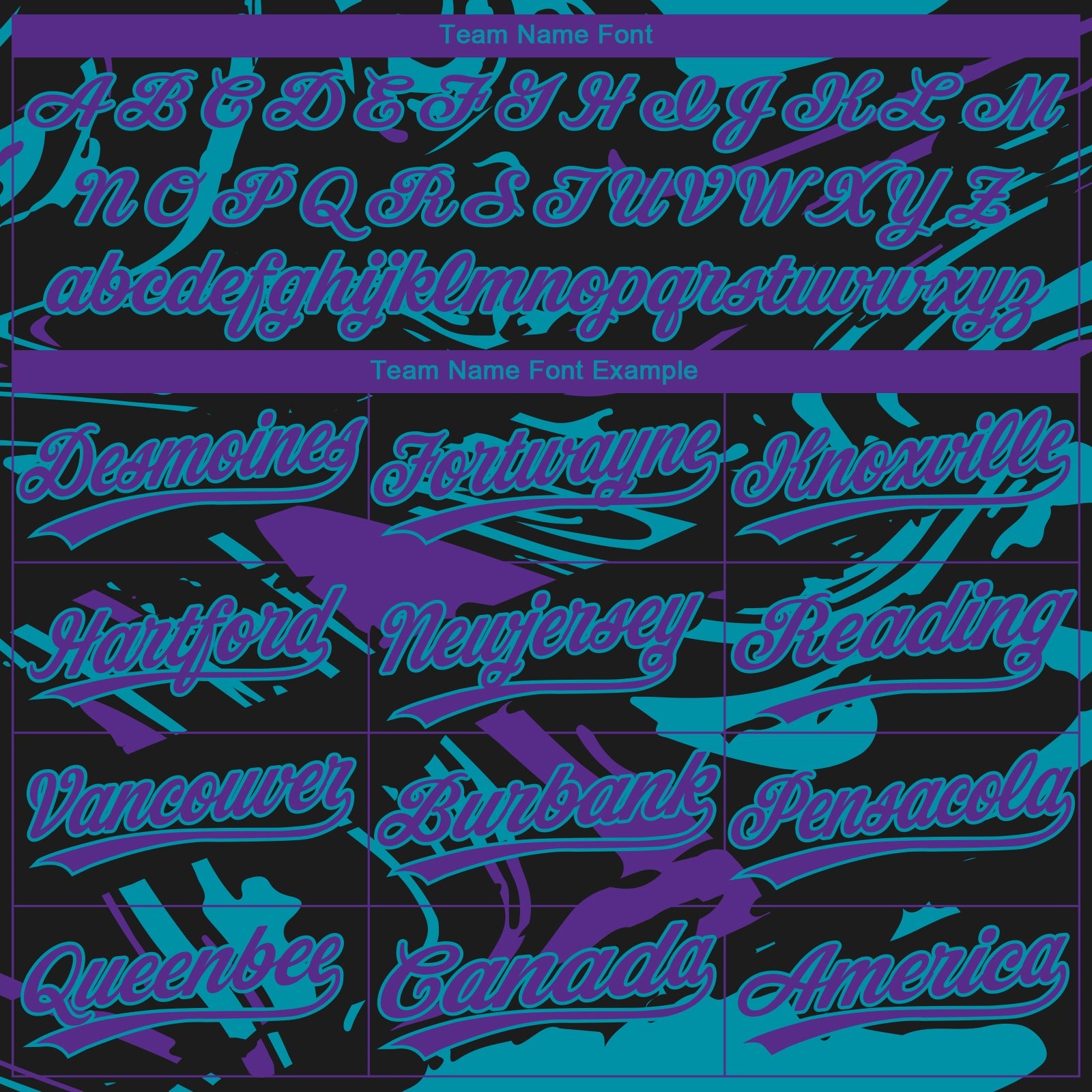 Custom Black Purple-Teal Raglan Sleeves Abstract Fluid Marble Two-Button Unisex Softball Jersey view 4