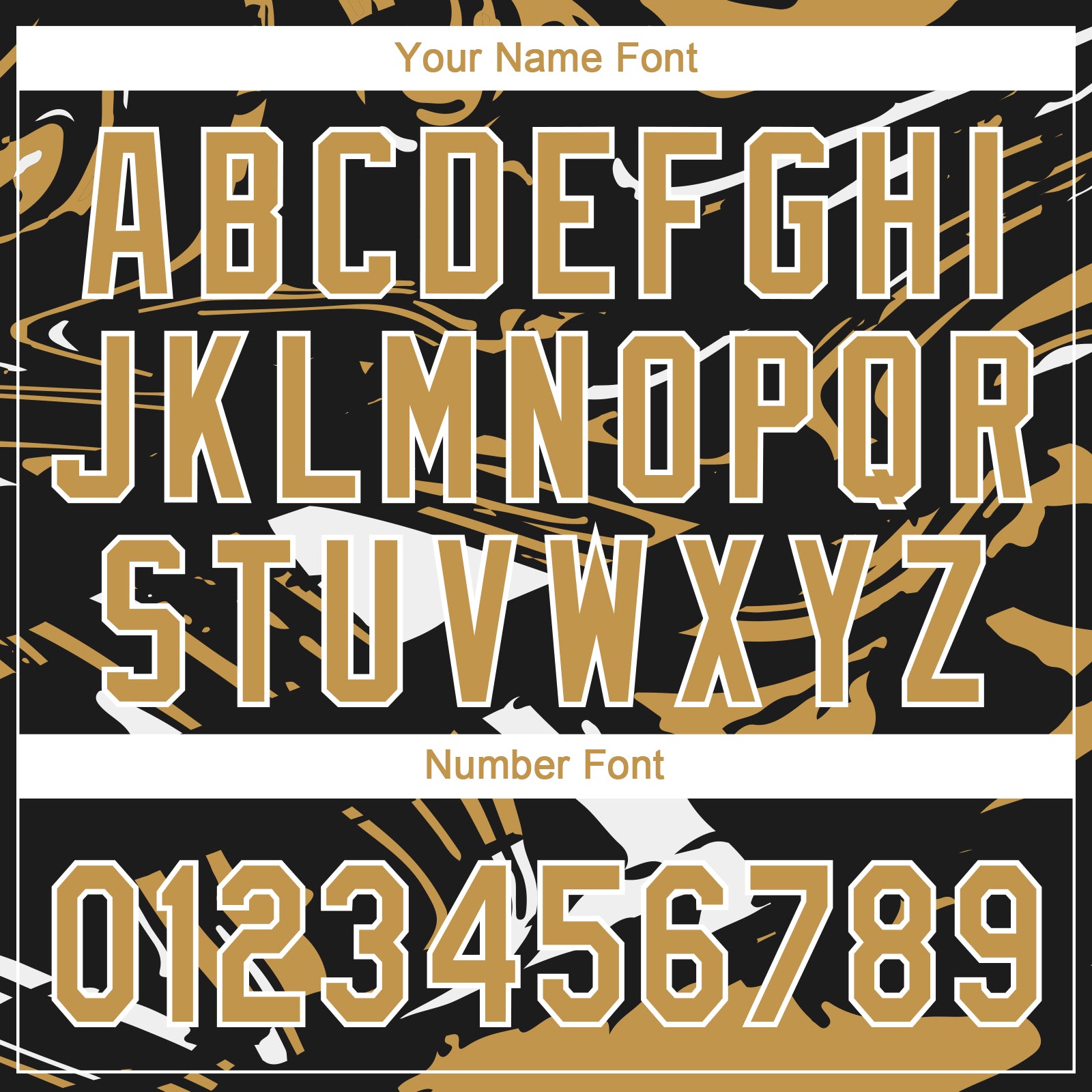 Custom Black Old Gold-White Raglan Sleeves Abstract Fluid Marble Two-Button Unisex Softball Jersey view 5
