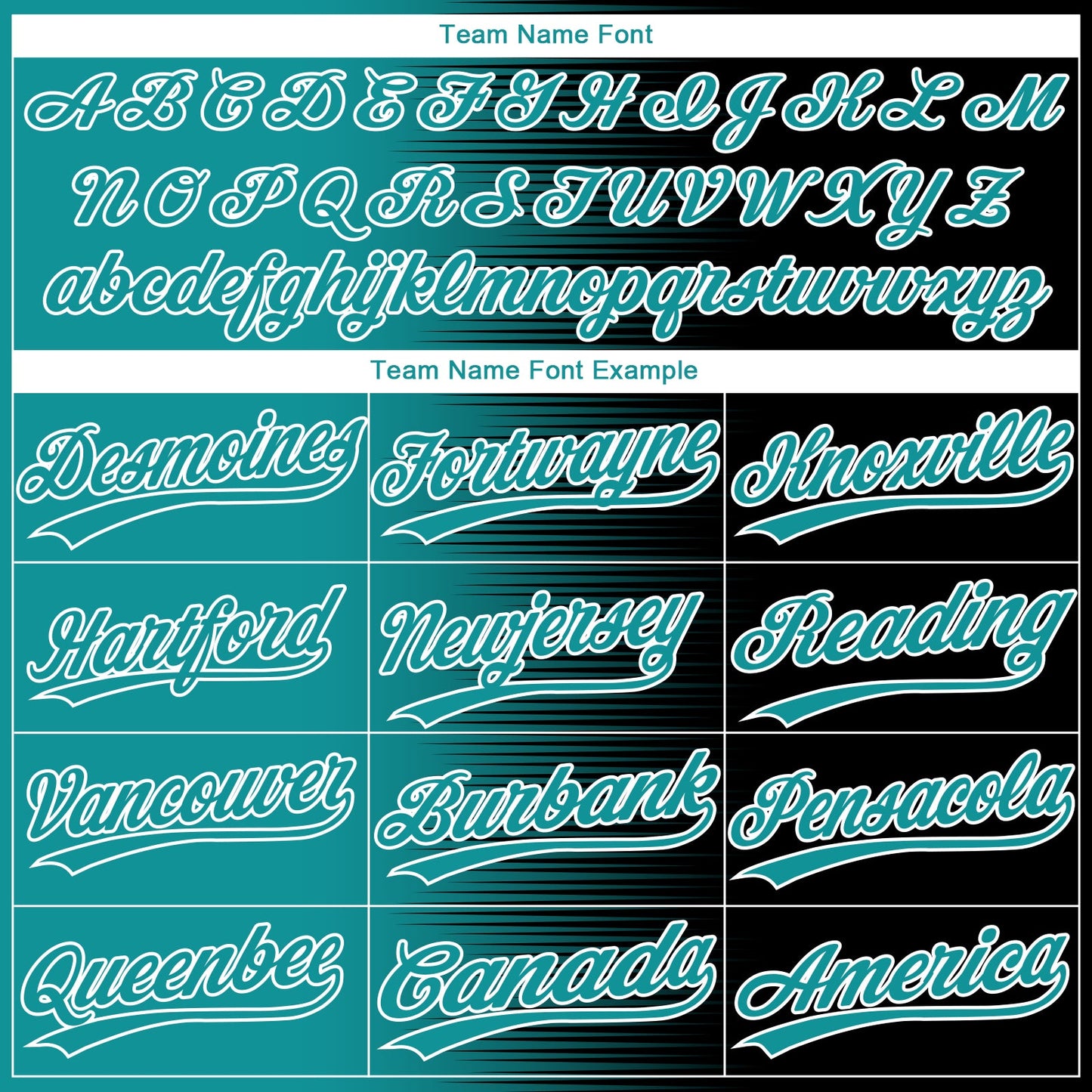 Custom Black Teal-White Gradient Horizontal Stripe Two-Button Unisex Softball Jersey view 4