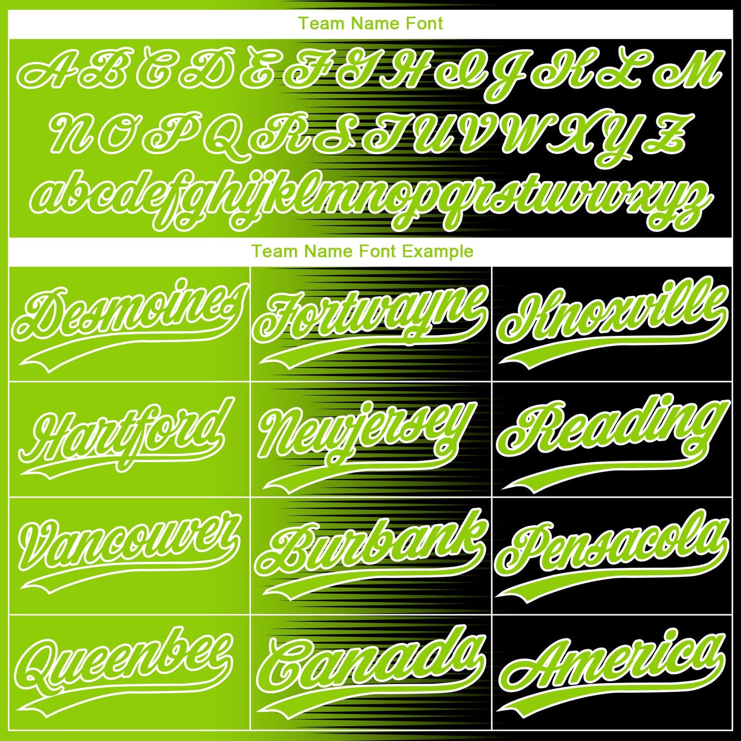 Custom Black Neon Green-White Gradient Horizontal Stripe Two-Button Unisex Softball Jersey view 4