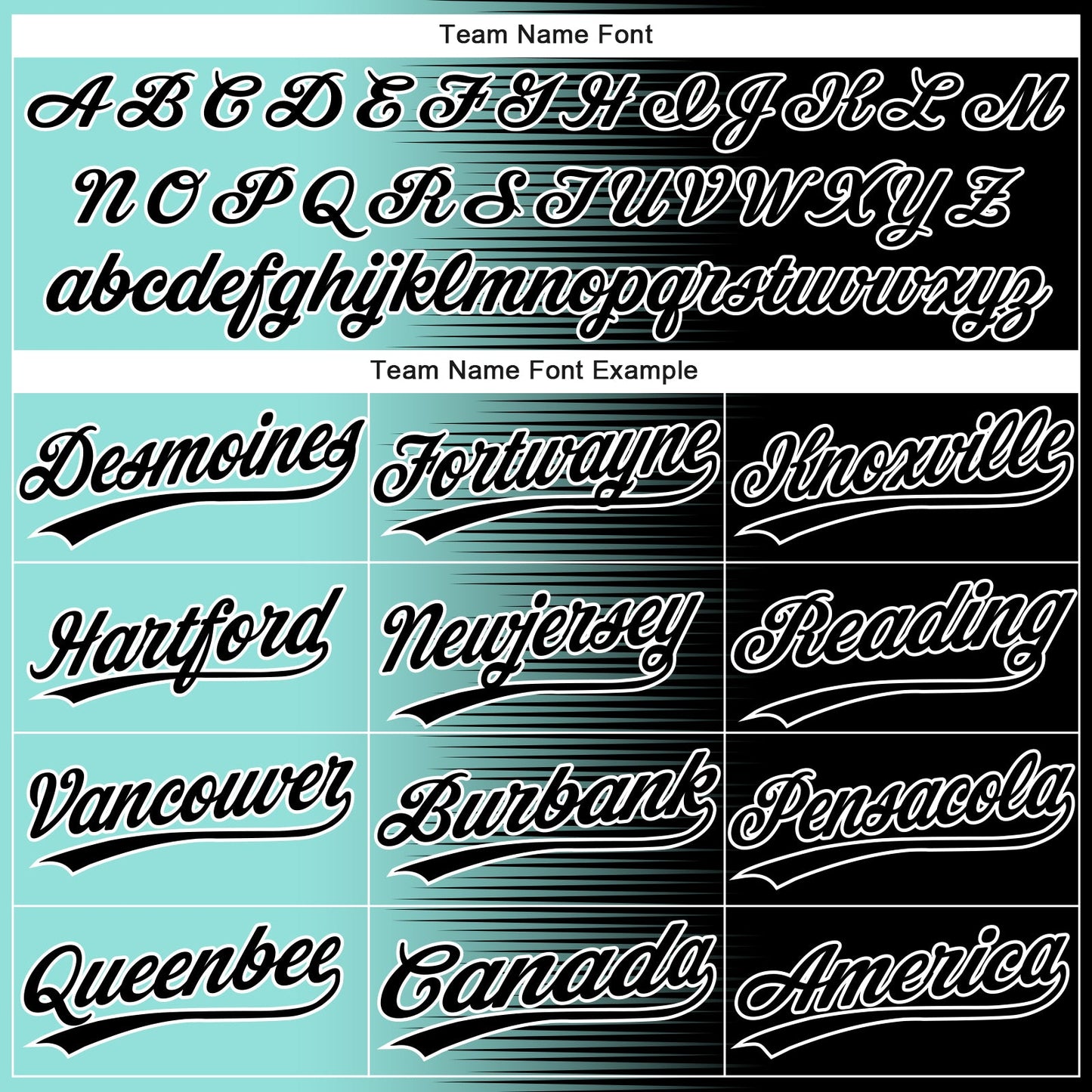 Custom Black Ice Blue-White Gradient Horizontal Stripe Two-Button Unisex Softball Jersey view 4
