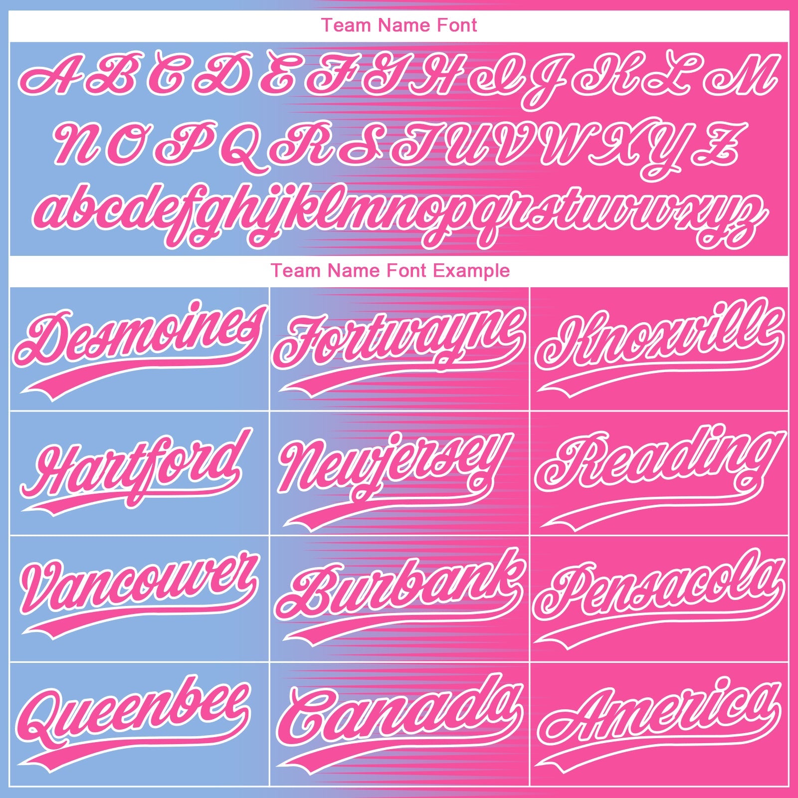 Custom Pink Light Blue-White Gradient Horizontal Stripe Two-Button Unisex Softball Jersey view 4