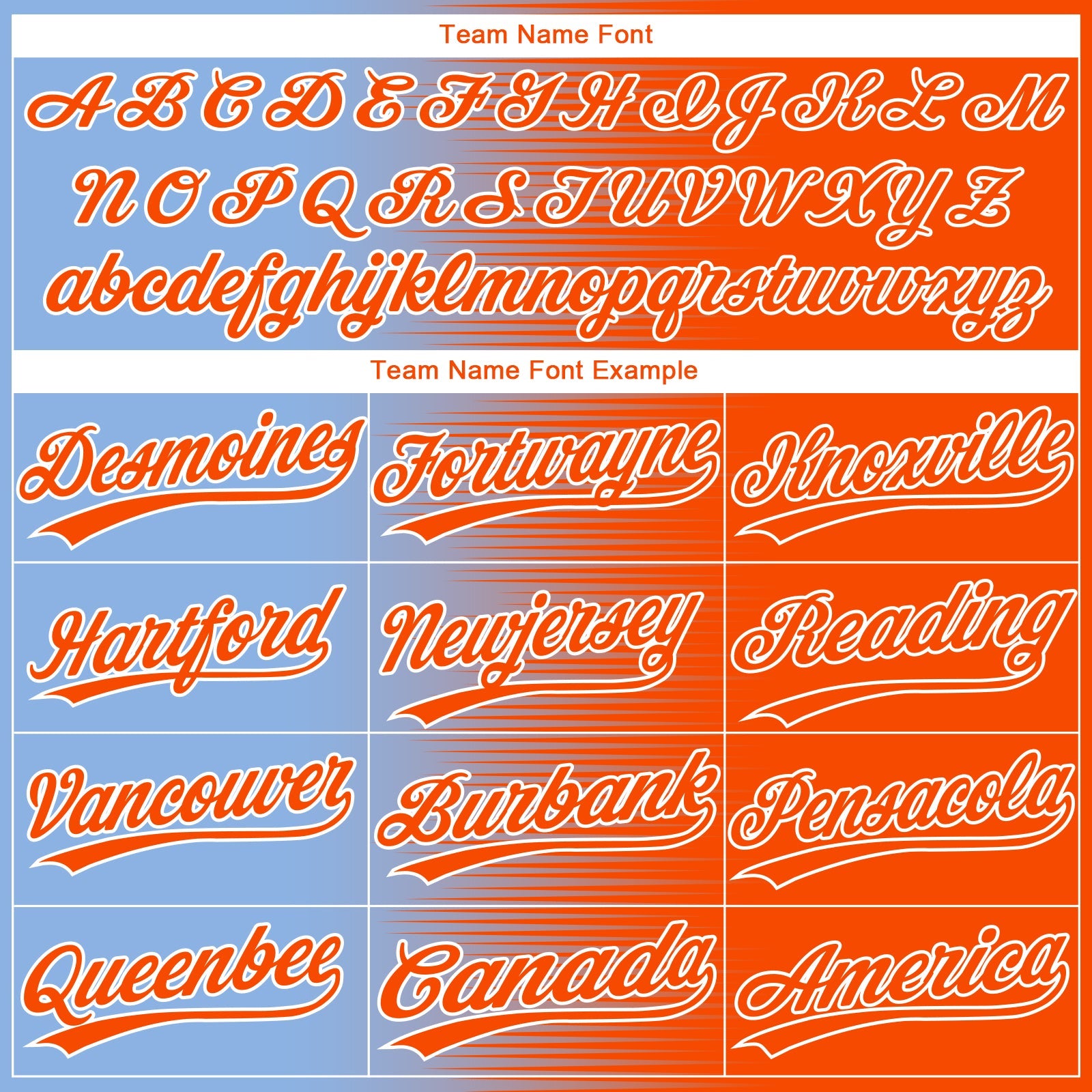 Custom Orange Light Blue-White Gradient Horizontal Stripe Two-Button Unisex Softball Jersey view 4
