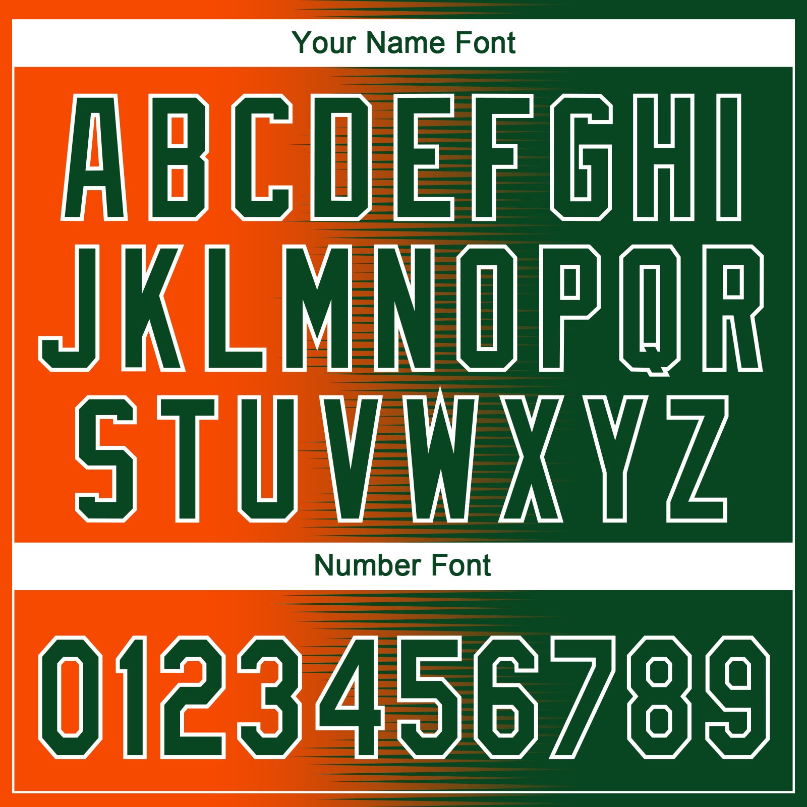 Custom Green Orange-White Gradient Horizontal Stripe Two-Button Unisex Softball Jersey view 5
