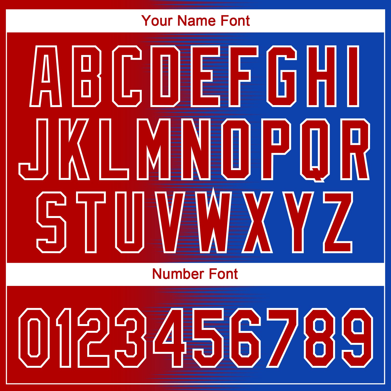 Custom Red Thunder Blue-White Gradient Horizontal Stripe Two-Button Unisex Softball Jersey view 5