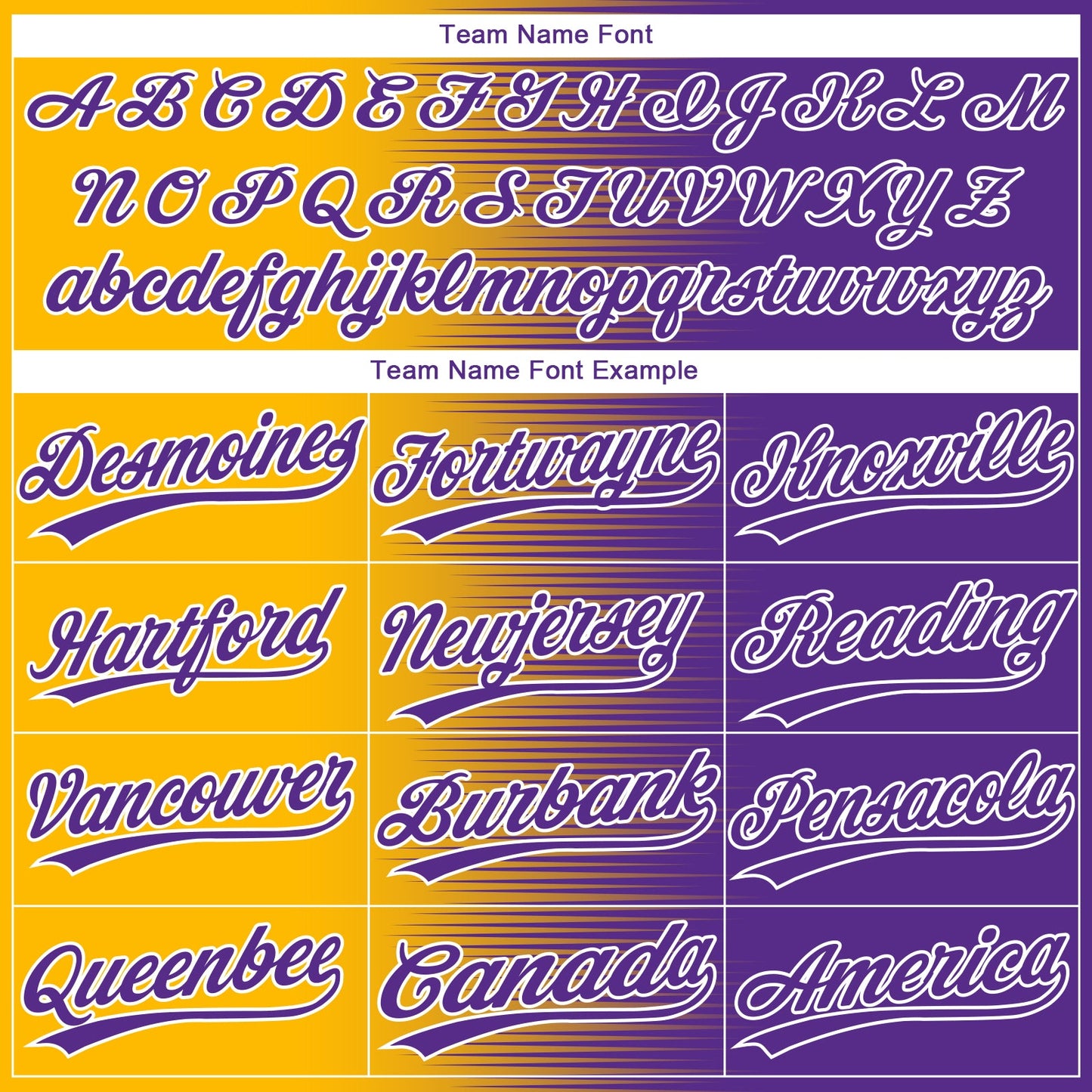 Custom Gold Purple-White Gradient Horizontal Stripe Two-Button Unisex Softball Jersey view 4