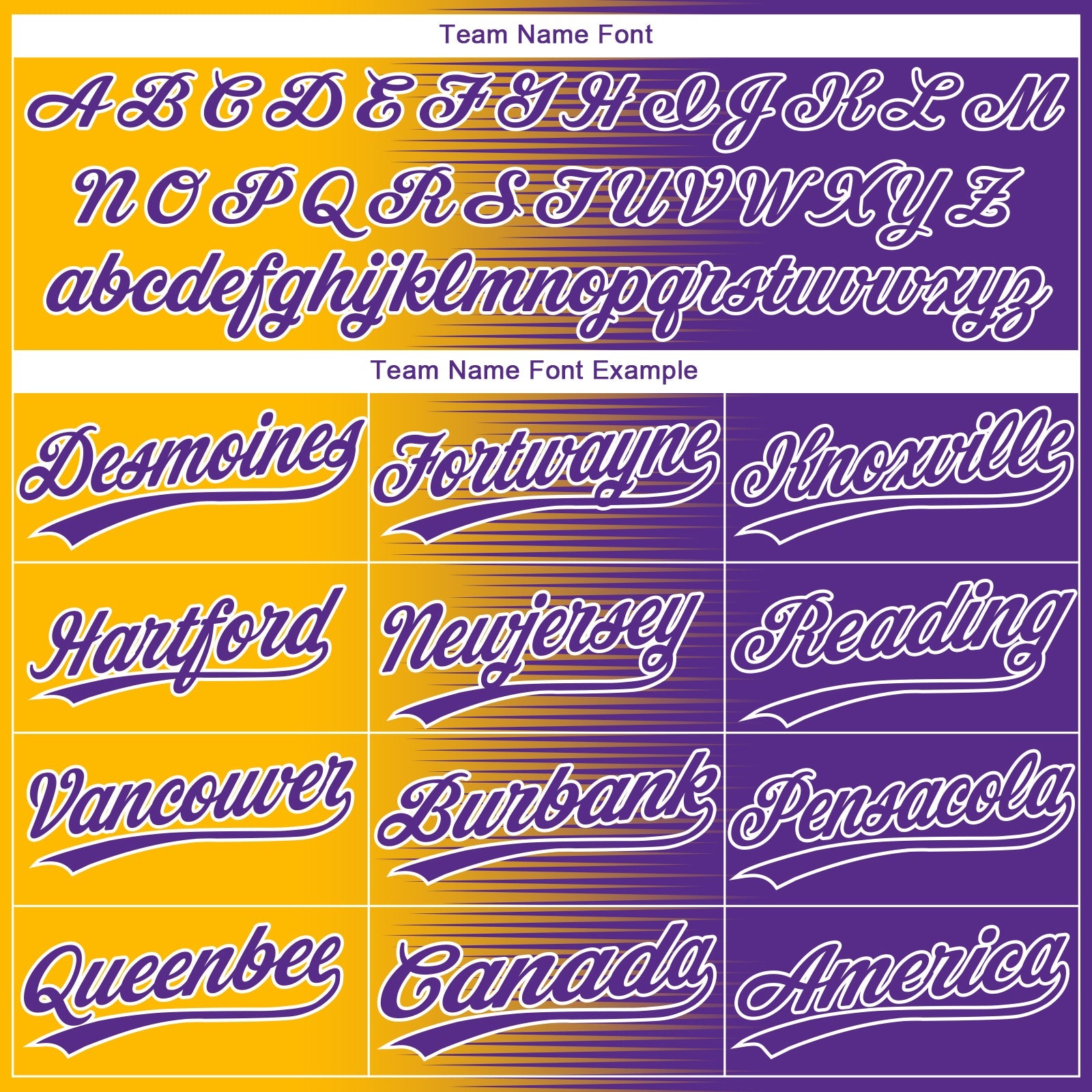 Custom Gold Purple-White Gradient Horizontal Stripe Two-Button Unisex Softball Jersey view 4