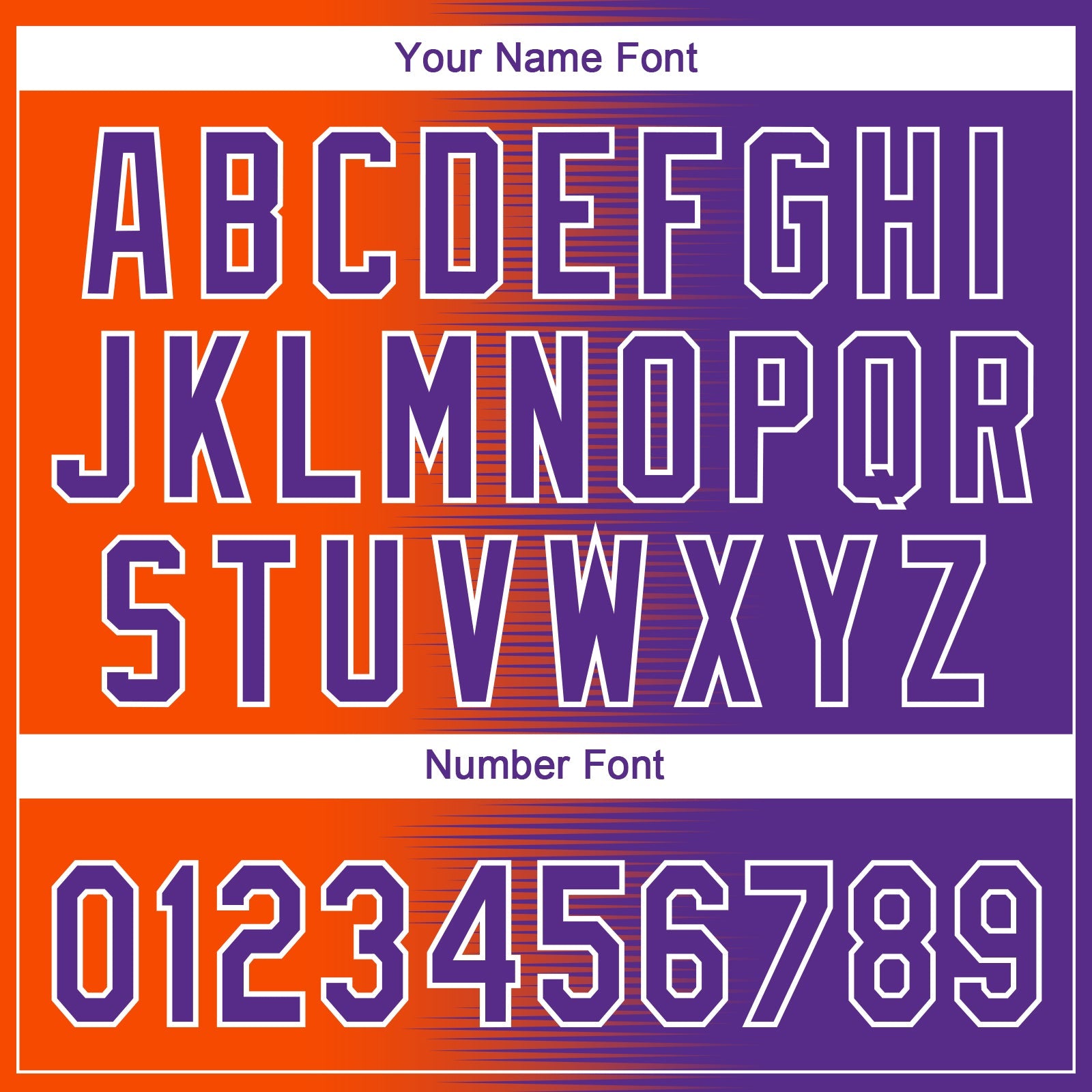 Custom Orange Purple-White Gradient Horizontal Stripe Two-Button Unisex Softball Jersey view 5