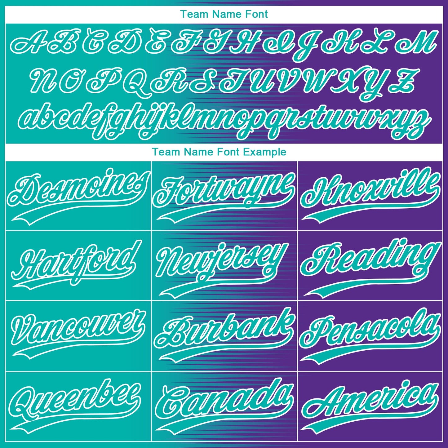 Custom Aqua Purple-White Gradient Horizontal Stripe Two-Button Unisex Softball Jersey view 4