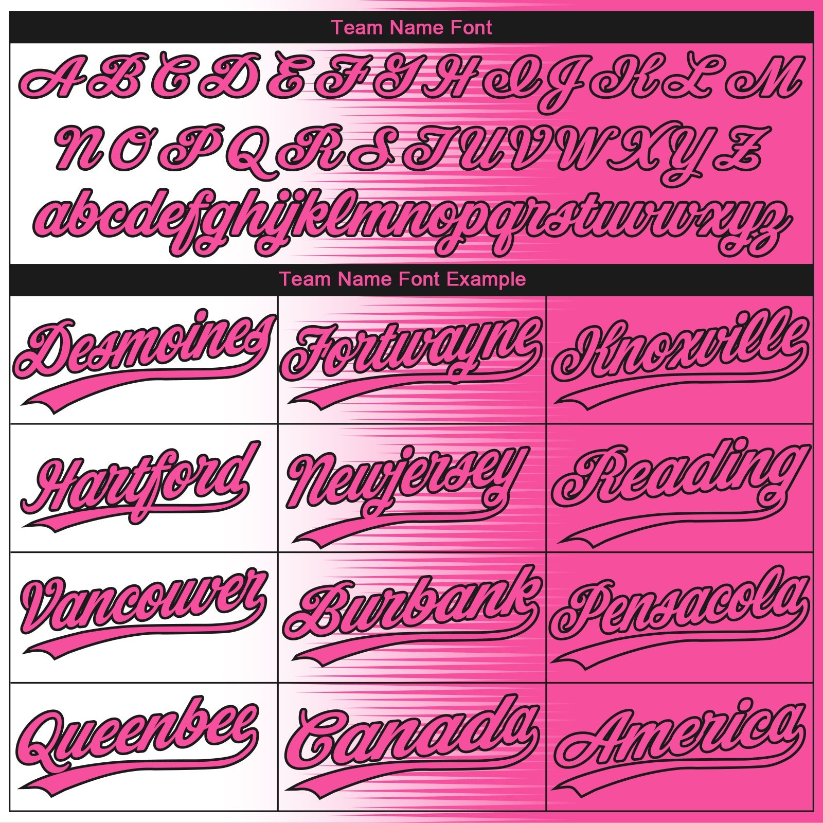 Custom Pink White-Black Gradient Horizontal Stripe Two-Button Unisex Softball Jersey view 4