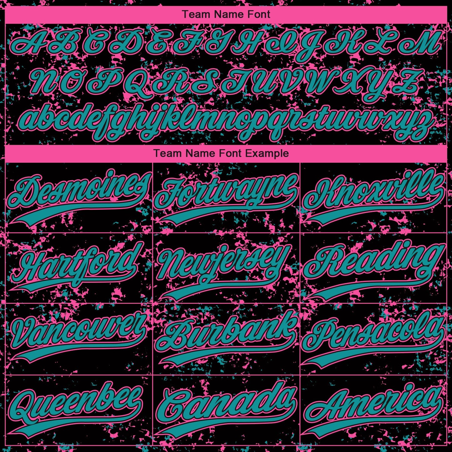Custom Black Teal-Pink Abstract Shattered Paint Splatter Two-Button Unisex Softball Jersey view 4
