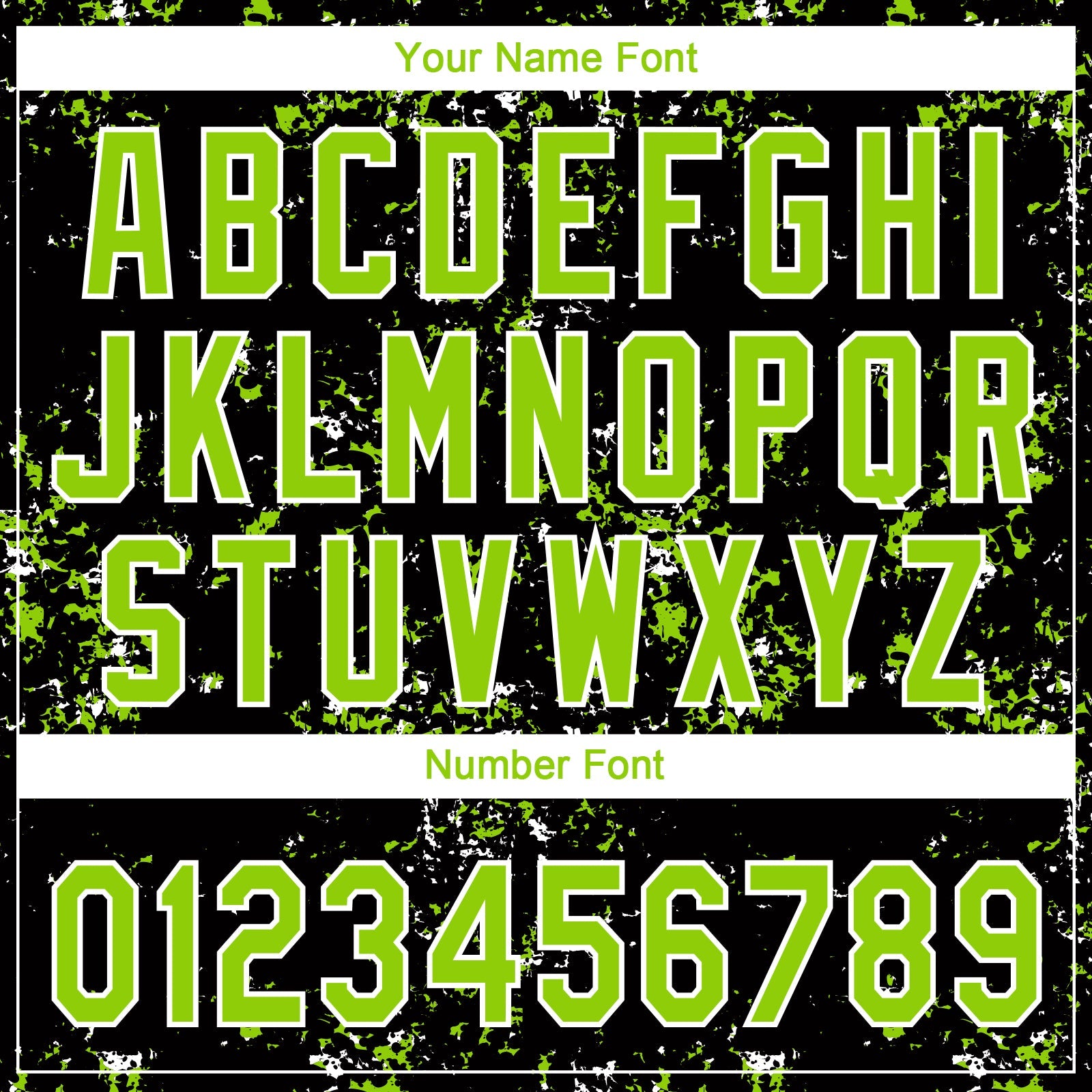 Custom Black Neon Green-White Abstract Shattered Paint Splatter Two-Button Unisex Softball Jersey view 5