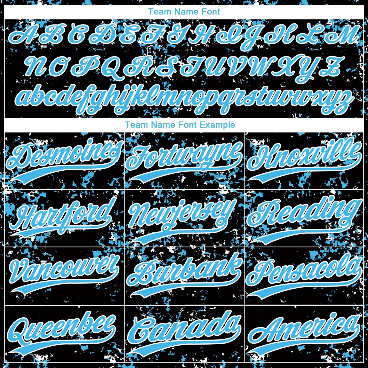 Custom Black Sky Blue-White Abstract Shattered Paint Splatter Two-Button Unisex Softball Jersey view 4