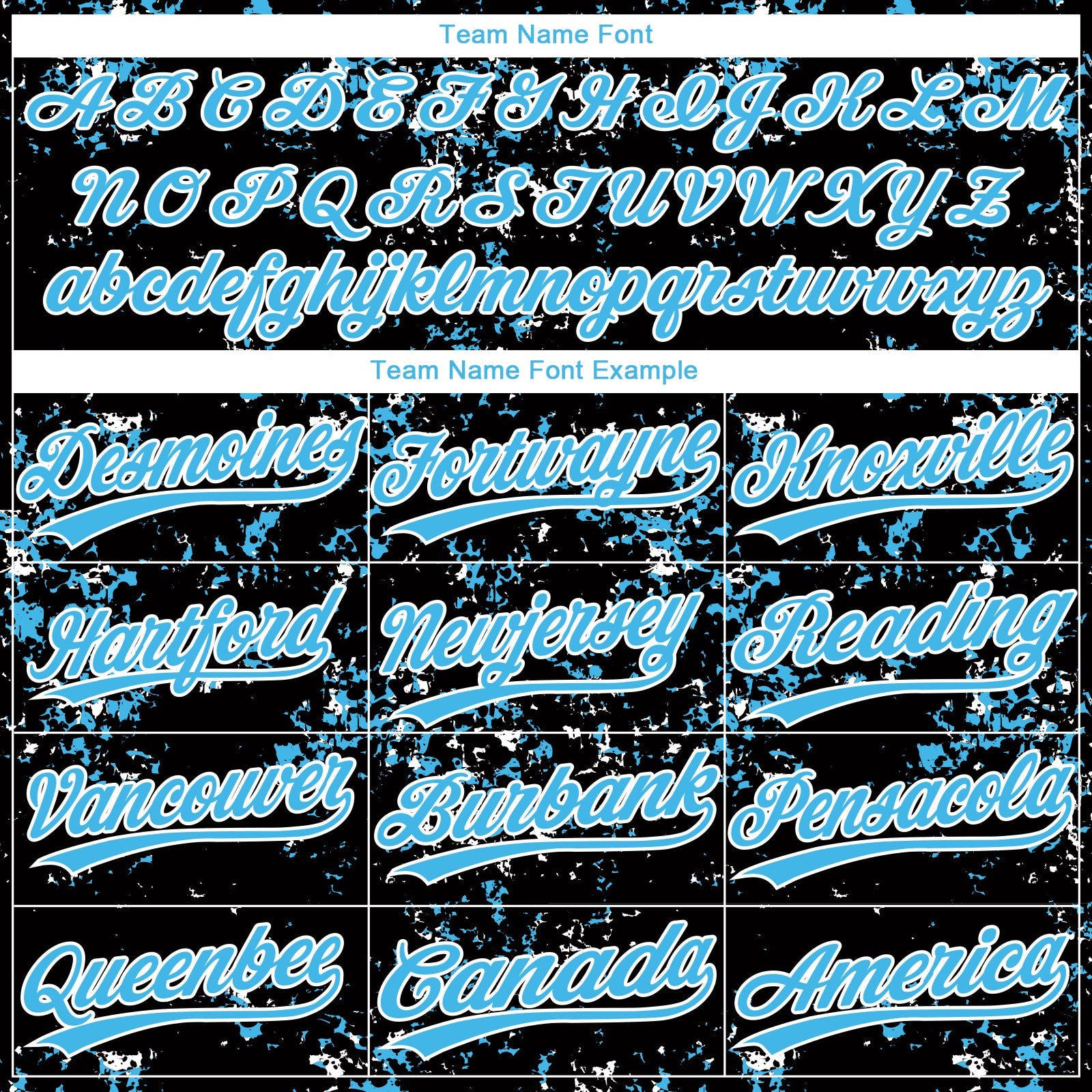 Custom Black Sky Blue-White Abstract Shattered Paint Splatter Two-Button Unisex Softball Jersey view 4