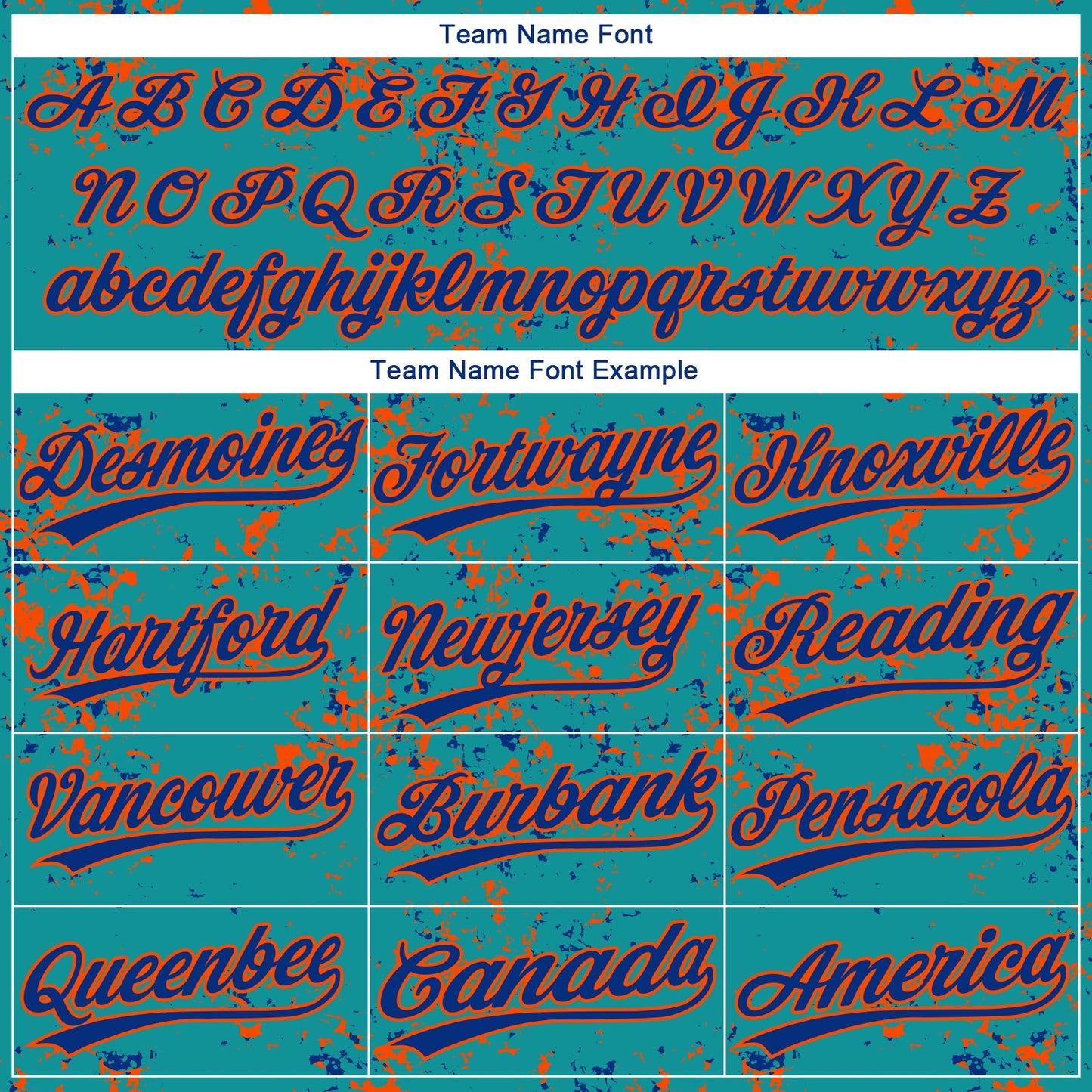 Custom Teal Royal-Orange Abstract Shattered Paint Splatter Two-Button Unisex Softball Jersey view 4