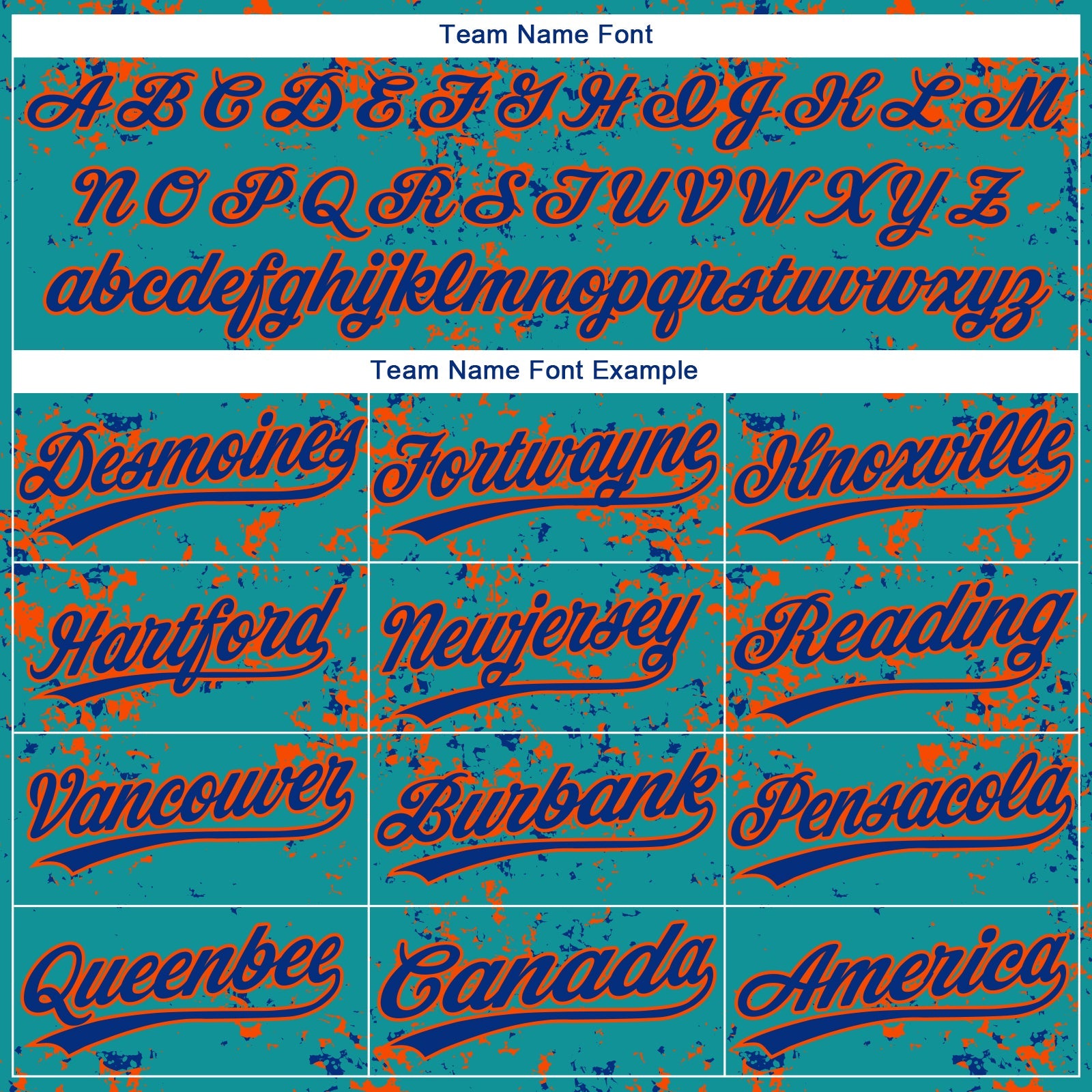 Custom Teal Royal-Orange Abstract Shattered Paint Splatter Two-Button Unisex Softball Jersey view 4