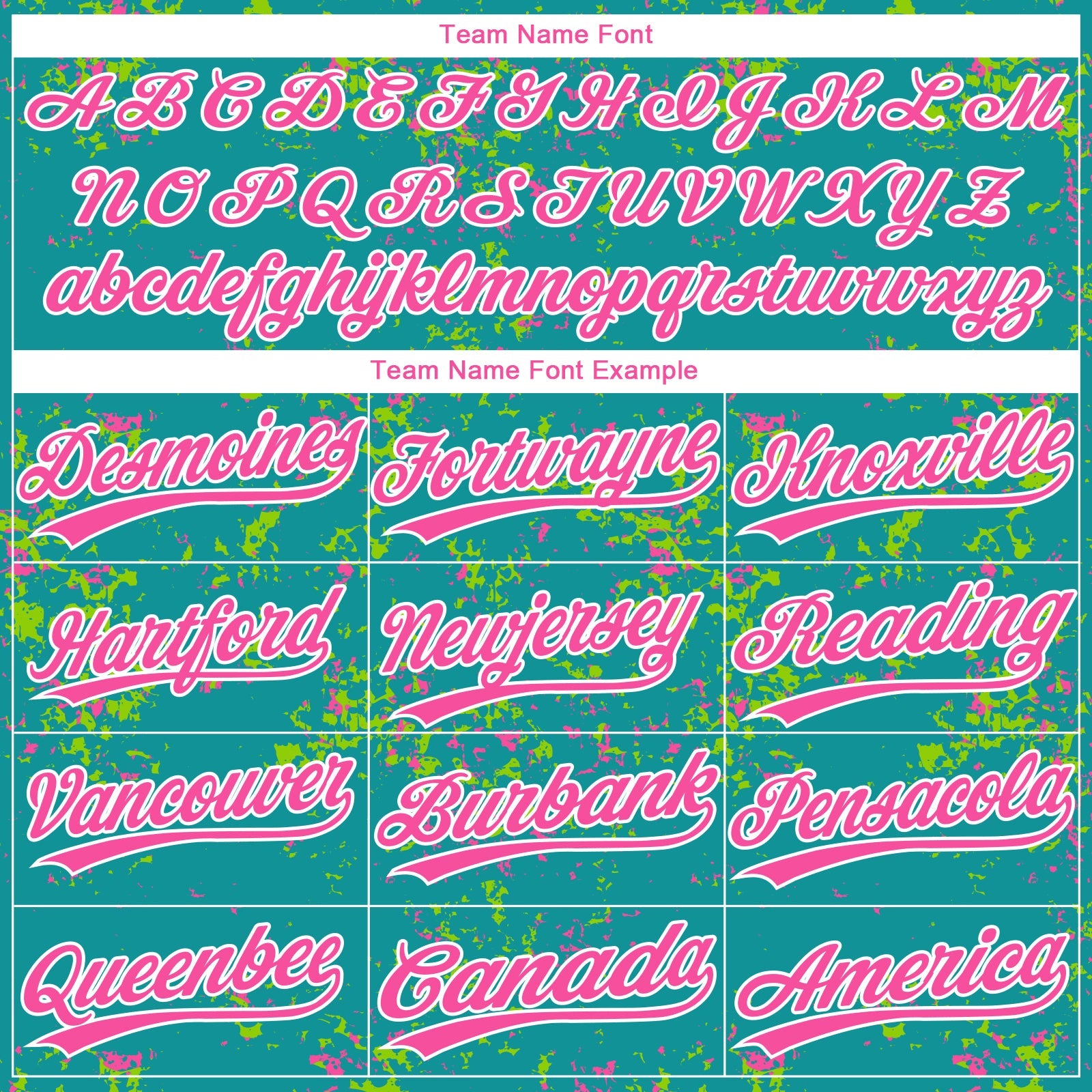 Custom Teal Pink Neon Green-White Abstract Shattered Paint Splatter Two-Button Unisex Softball Jersey view 4