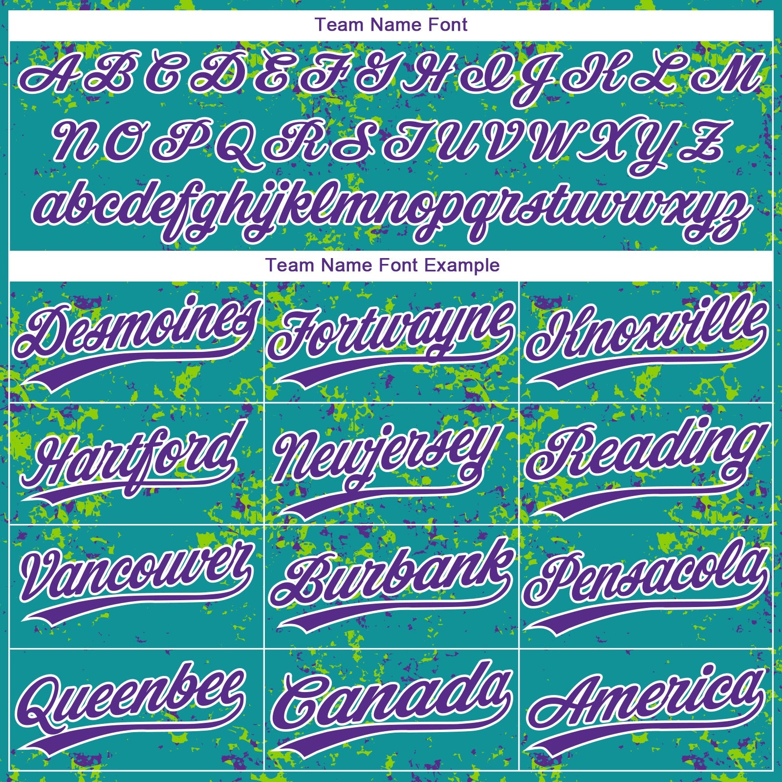 Custom Teal Purple Neon Green-White Abstract Shattered Paint Splatter Two-Button Unisex Softball Jersey view 4