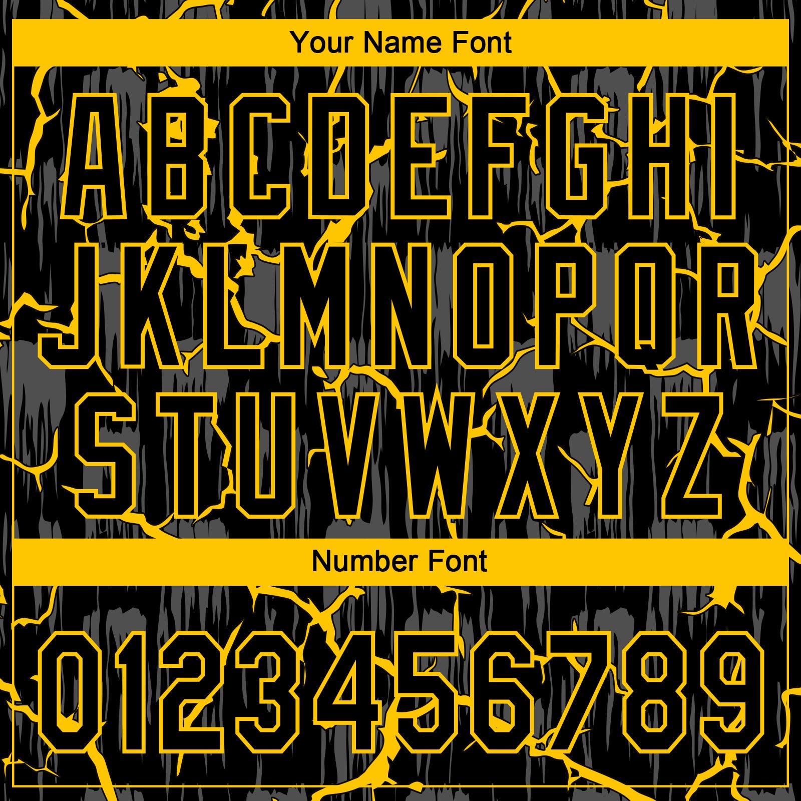 Custom Black Yellow-Gray Raglan Sleeves Neon Lightning Crackle Two-Button Unisex Softball Jersey view 5