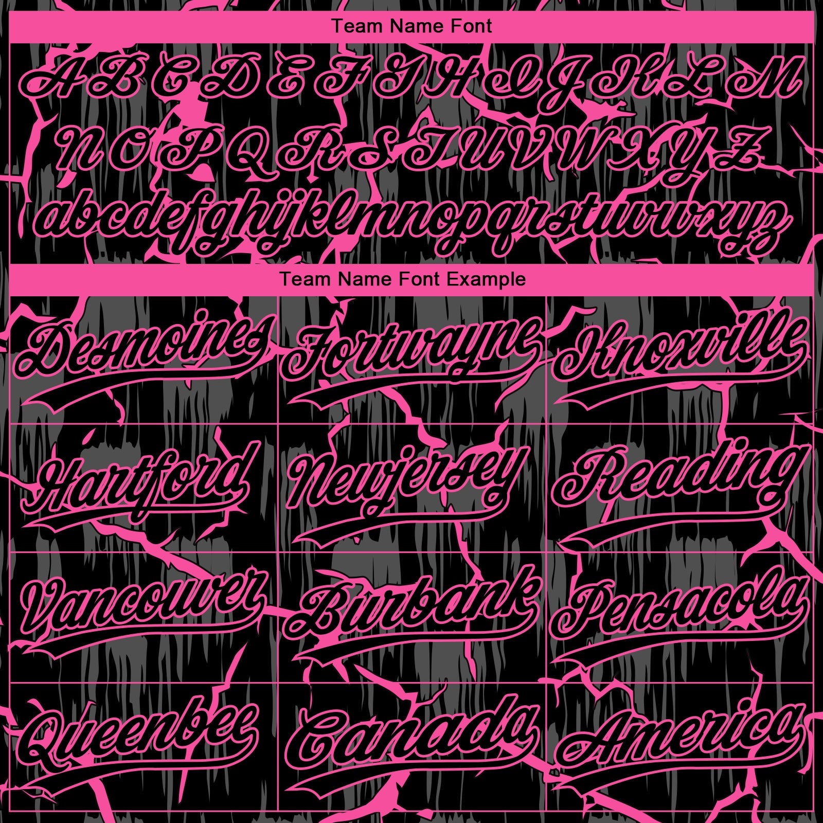 Custom Black Pink-Gray Raglan Sleeves Neon Lightning Crackle Two-Button Unisex Softball Jersey view 4