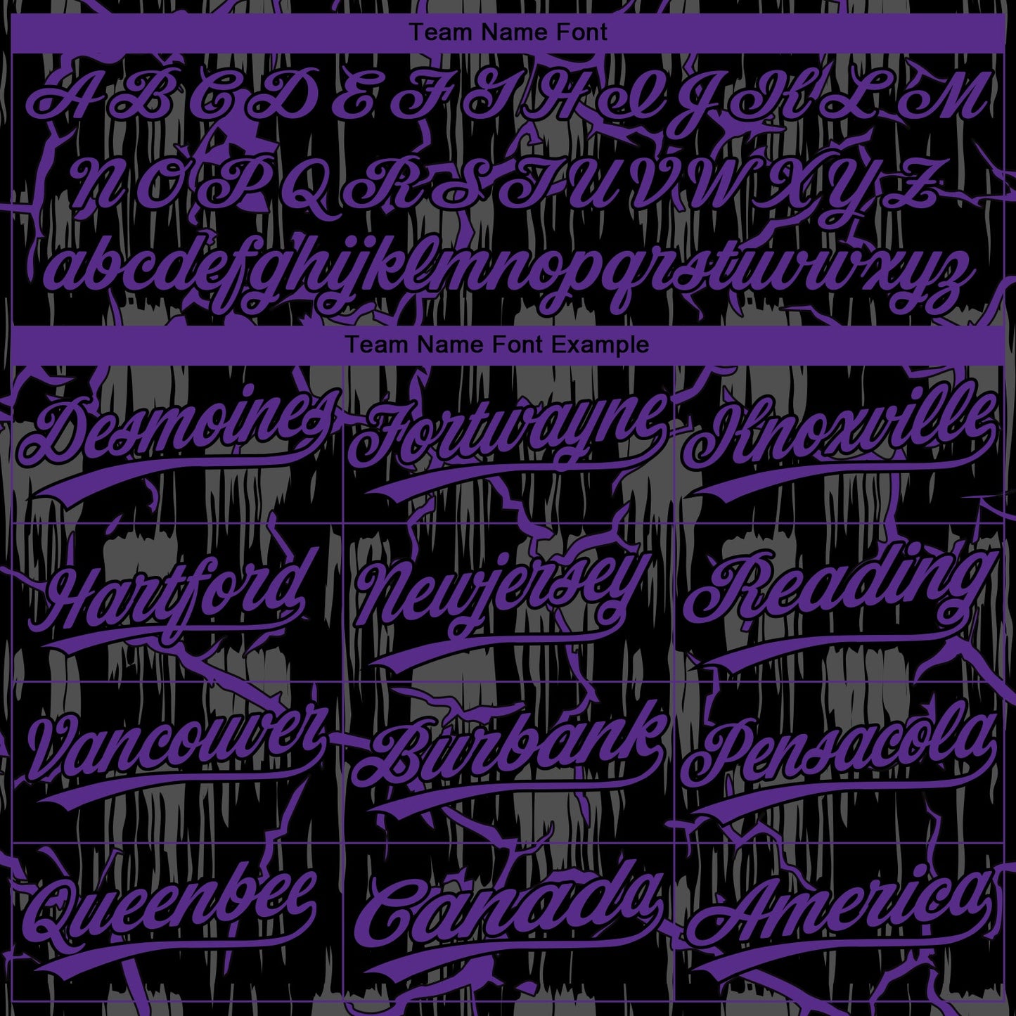 Custom Black Purple-Gray Raglan Sleeves Neon Lightning Crackle Two-Button Unisex Softball Jersey view 4