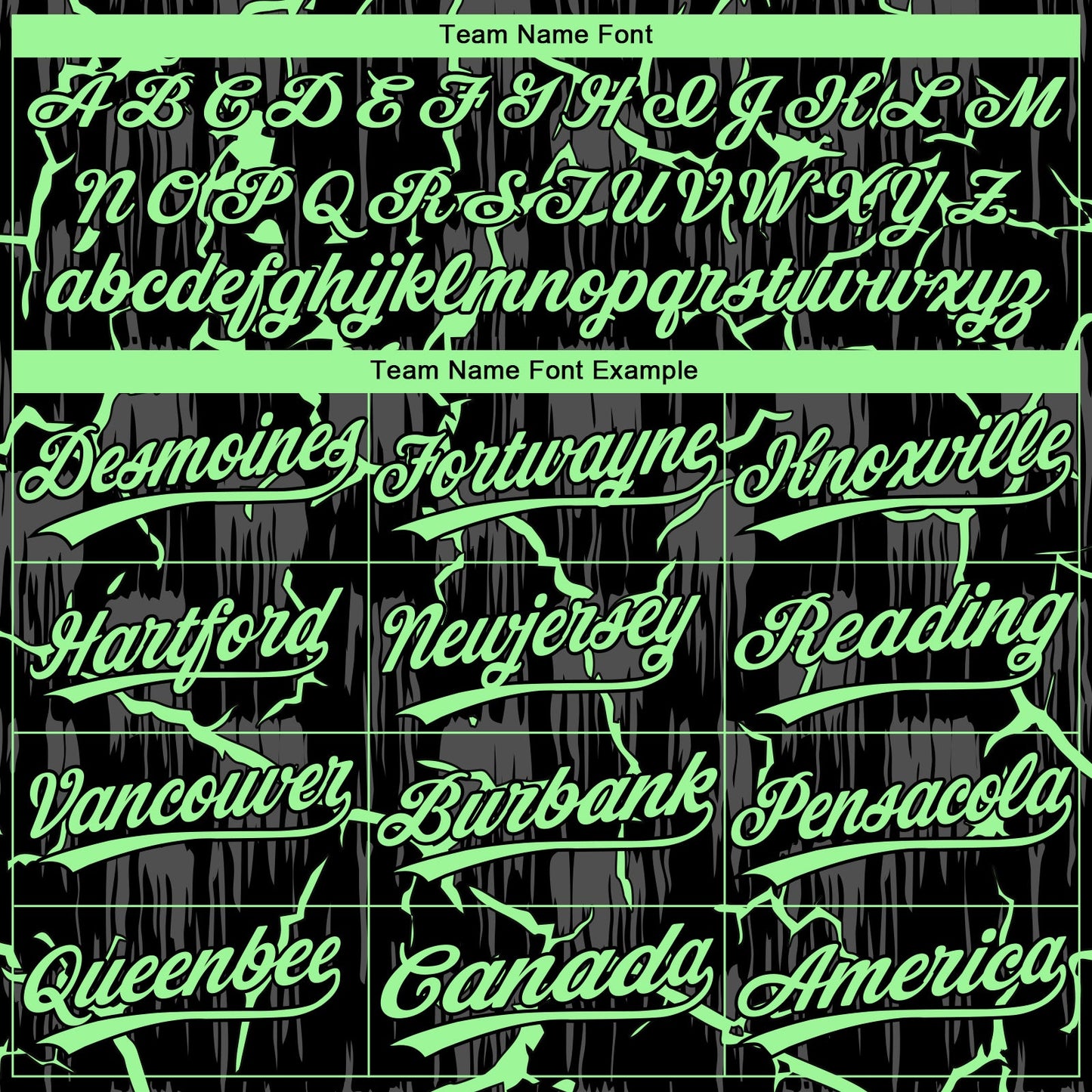 Custom Black Pea Green-Gray Raglan Sleeves Neon Lightning Crackle Two-Button Unisex Softball Jersey view 4