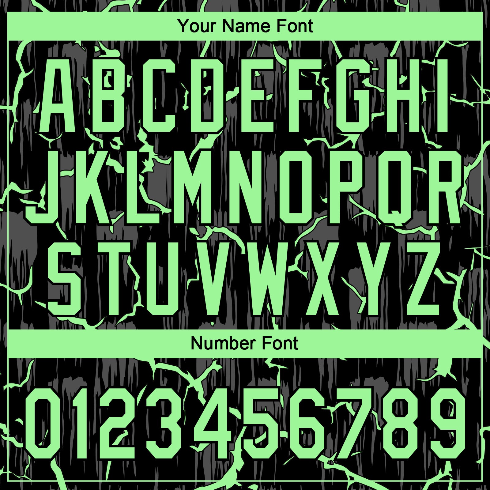 Custom Black Pea Green-Gray Raglan Sleeves Neon Lightning Crackle Two-Button Unisex Softball Jersey view 5