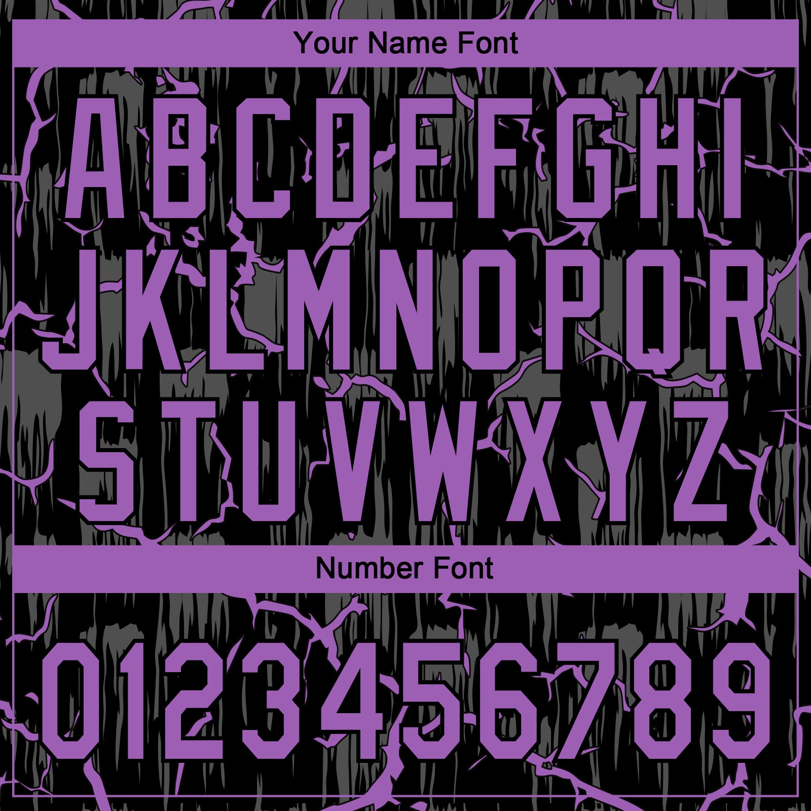 Custom Black Medium Purple-Gray Raglan Sleeves Neon Lightning Crackle Two-Button Unisex Softball Jersey view 5