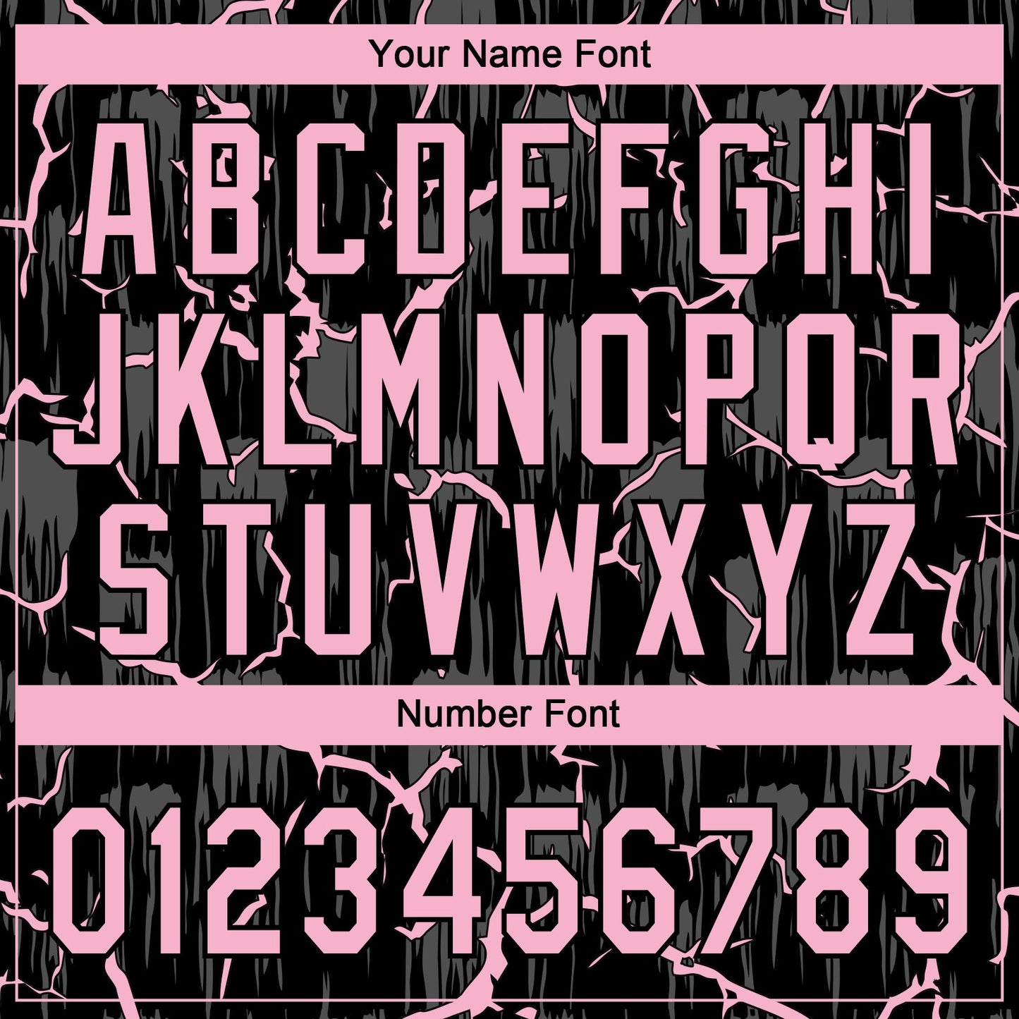 Custom Black Light Pink-Gray Raglan Sleeves Neon Lightning Crackle Two-Button Unisex Softball Jersey view 5