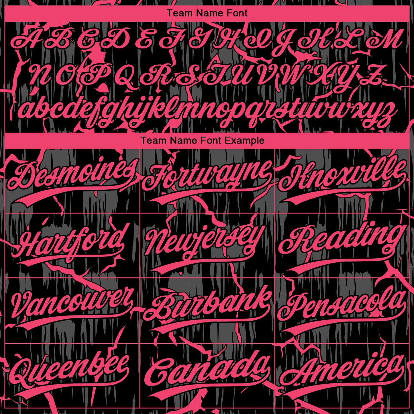 Custom Black Neon Pink-Gray Raglan Sleeves Neon Lightning Crackle Two-Button Unisex Softball Jersey view 4