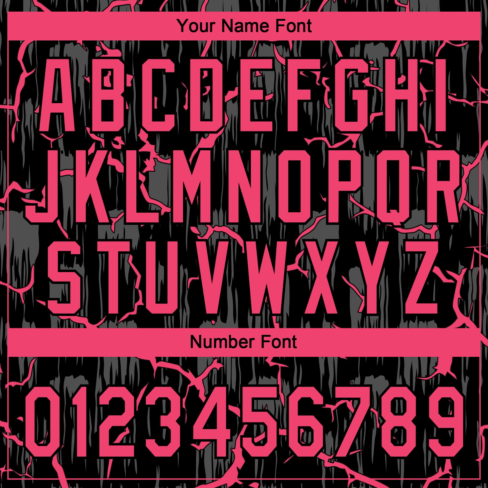 Custom Black Neon Pink-Gray Raglan Sleeves Neon Lightning Crackle Two-Button Unisex Softball Jersey view 5