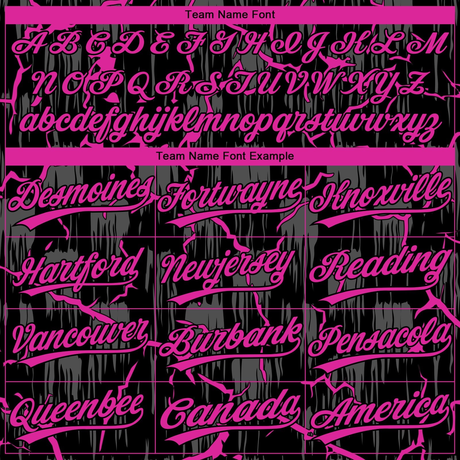 Custom Black Deep Pink-Gray Raglan Sleeves Neon Lightning Crackle Two-Button Unisex Softball Jersey view 4