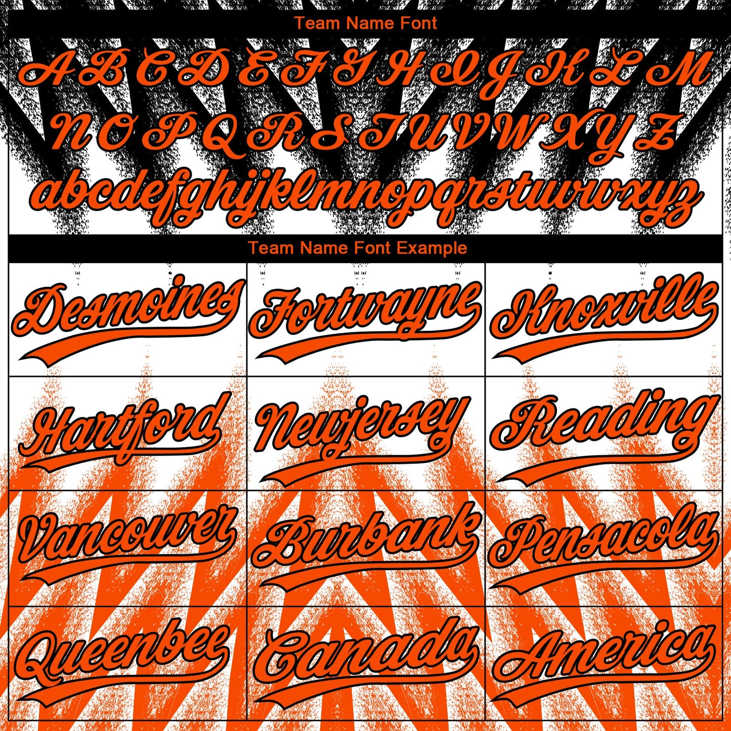 Custom Black Orange-White Raglan Sleeves Abstract Geometric Chevron Zigzag Two-Button Unisex Softball Jersey view 4