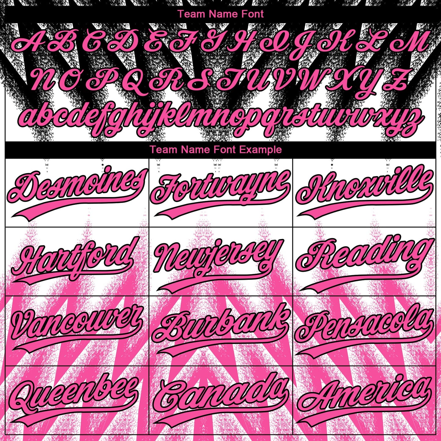 Custom Black Pink-White Raglan Sleeves Abstract Geometric Chevron Zigzag Two-Button Unisex Softball Jersey view 4