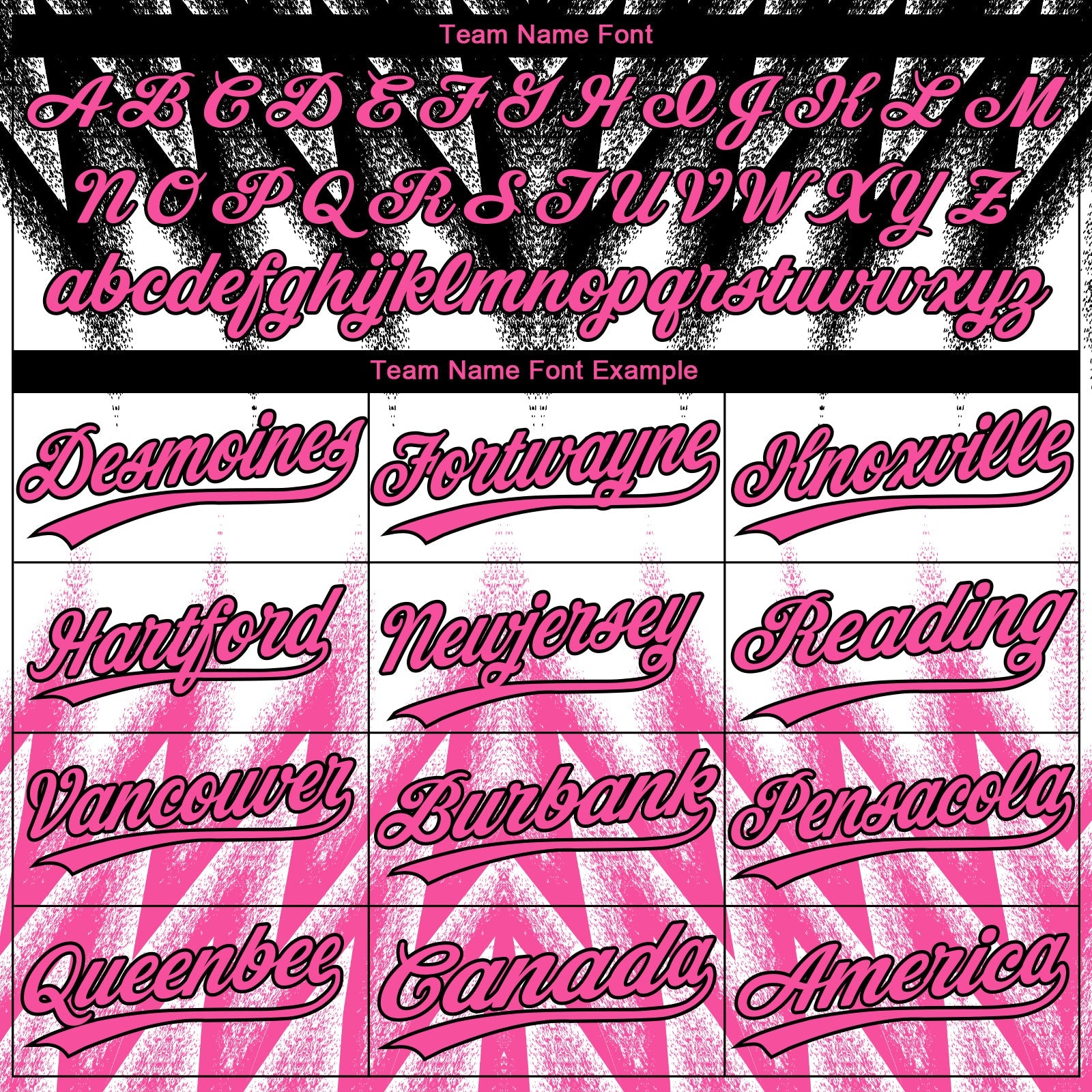 Custom Black Pink-White Raglan Sleeves Abstract Geometric Chevron Zigzag Two-Button Unisex Softball Jersey view 4