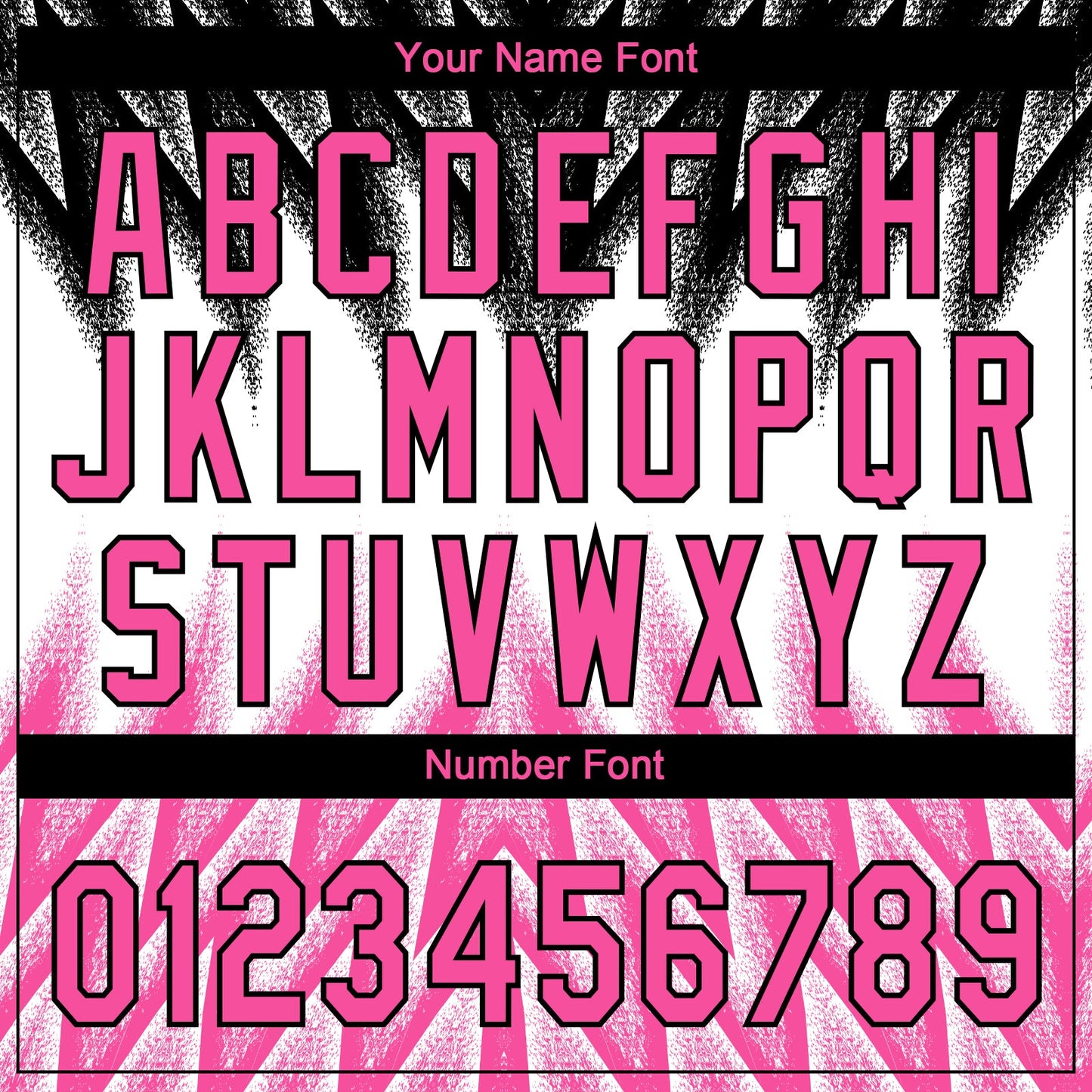 Custom Black Pink-White Raglan Sleeves Abstract Geometric Chevron Zigzag Two-Button Unisex Softball Jersey view 5