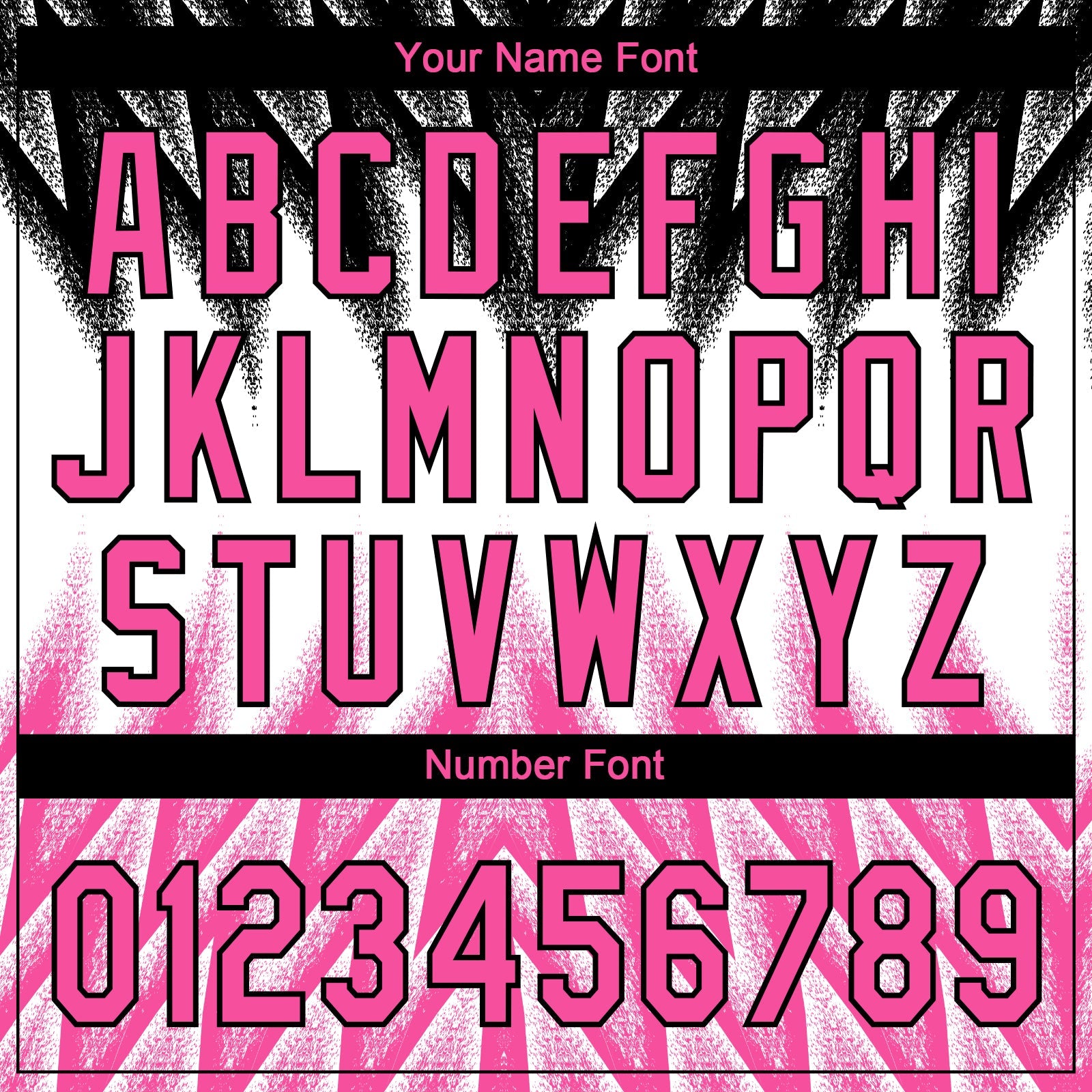 Custom Black Pink-White Raglan Sleeves Abstract Geometric Chevron Zigzag Two-Button Unisex Softball Jersey view 5