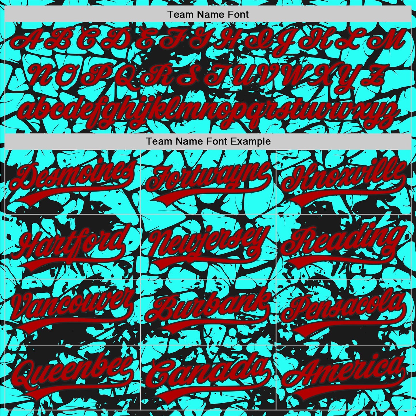 Custom Aqua Red-Black Abstract Network Crackle 3D Pattern Two-Button Unisex Softball Jersey view 4