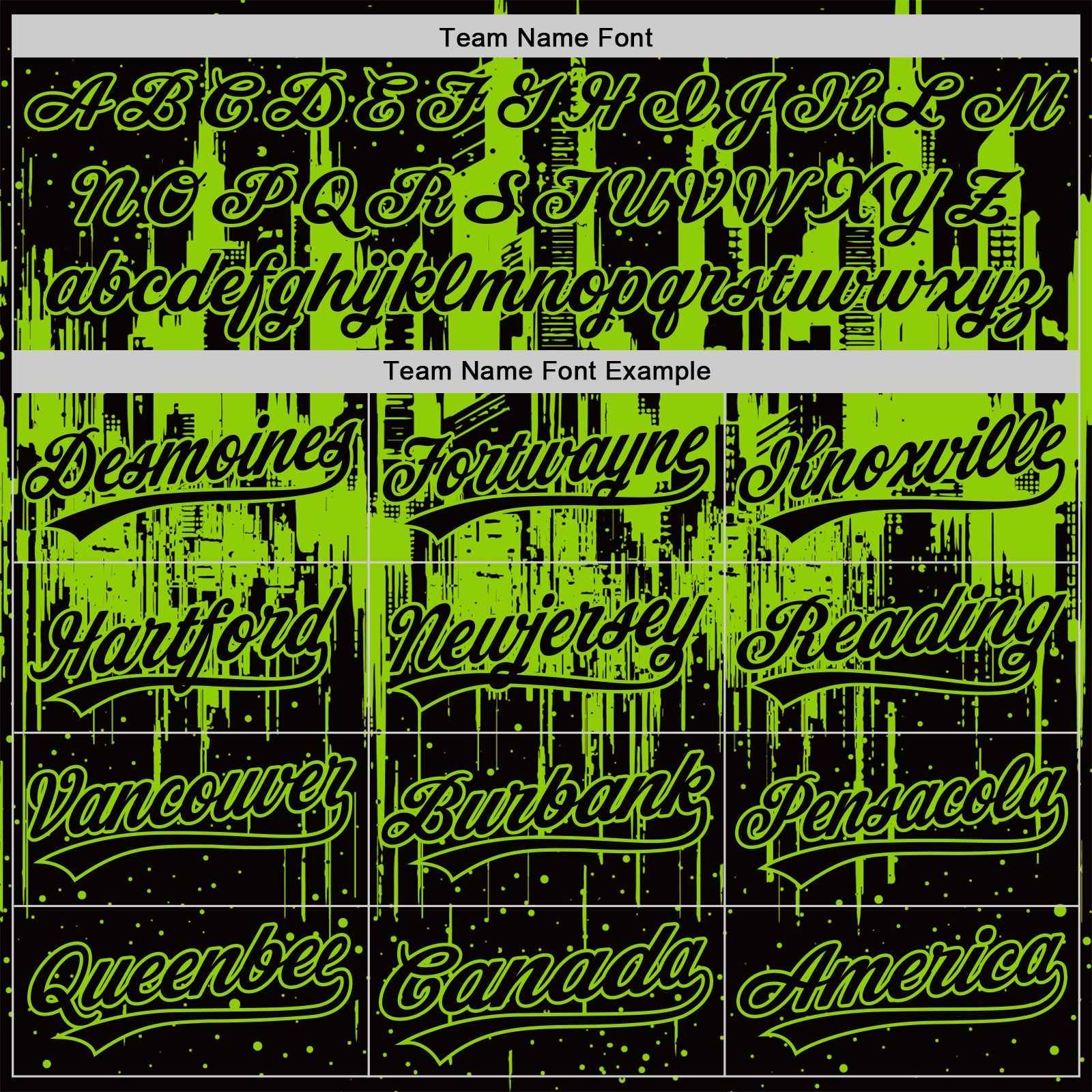Custom Black-Neon Green Dripping Splatter Paint 3D Pattern Two-Button Unisex Softball Jersey view 4
