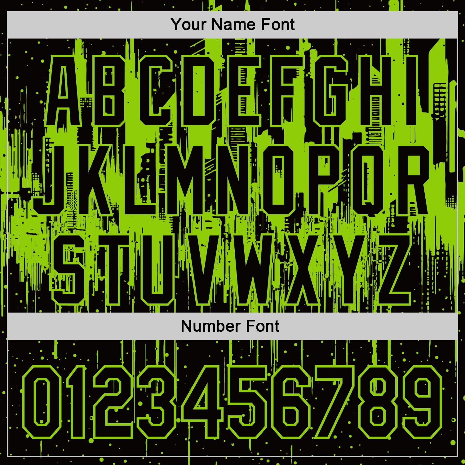 Custom Black-Neon Green Dripping Splatter Paint 3D Pattern Two-Button Unisex Softball Jersey view 5