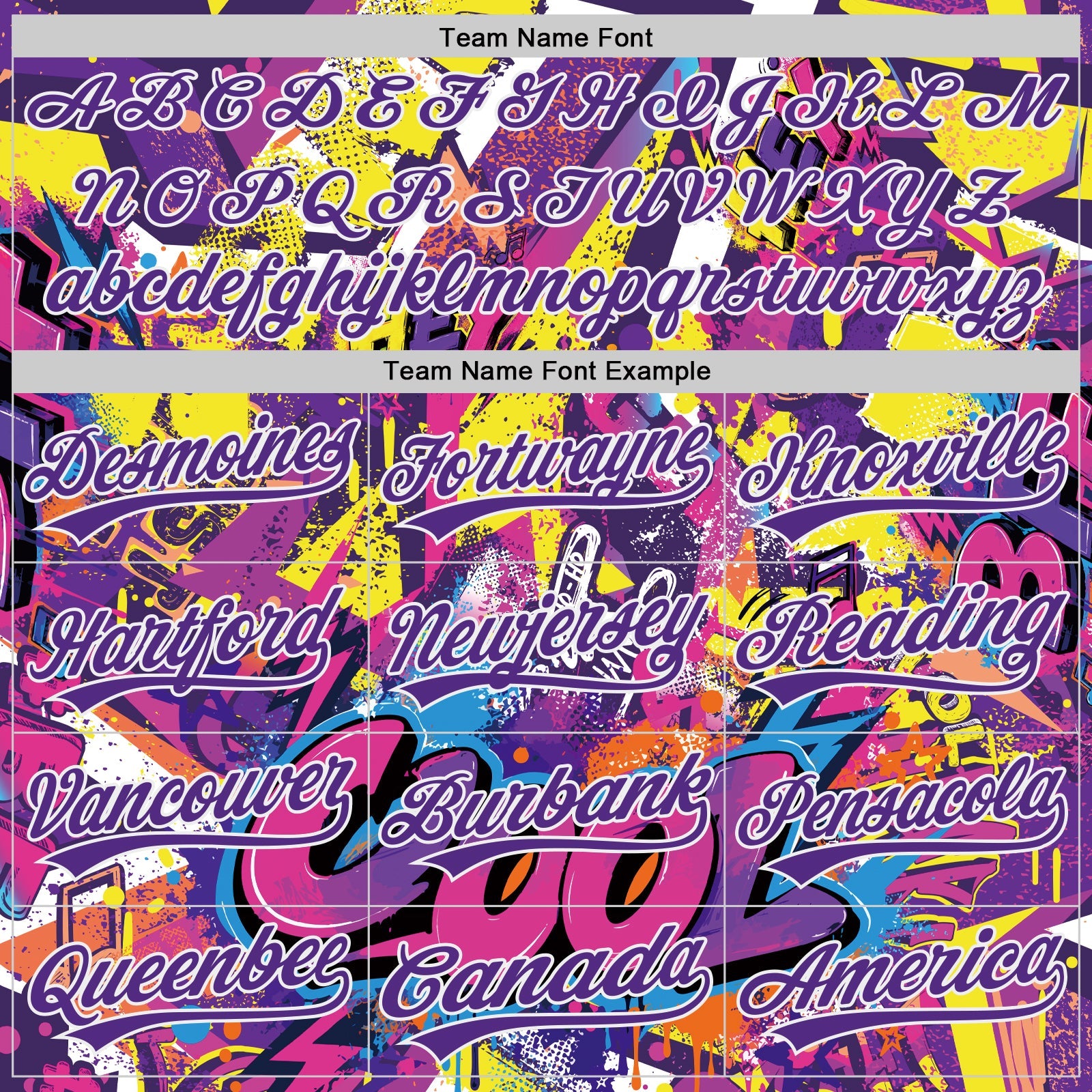 Custom Graffiti Pattern Purple-White Urban Street Dripping Paint Two-Button Unisex Softball Jersey view 4