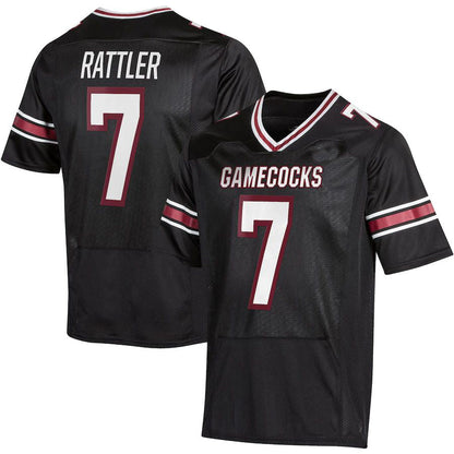 S.Carolina Gamecocks #7 Spencer Rattler Under Armour NIL Replica Football Jersey Black Stitched American College Jerseys - Main View