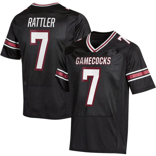 S.Carolina Gamecocks #7 Spencer Rattler Under Armour NIL Replica Football Jersey Black Stitched American College Jerseys - Main View