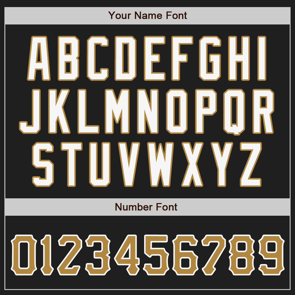 Custom Black Old Gold-Gray Authentic Split Fashion Baseball Jersey view 5